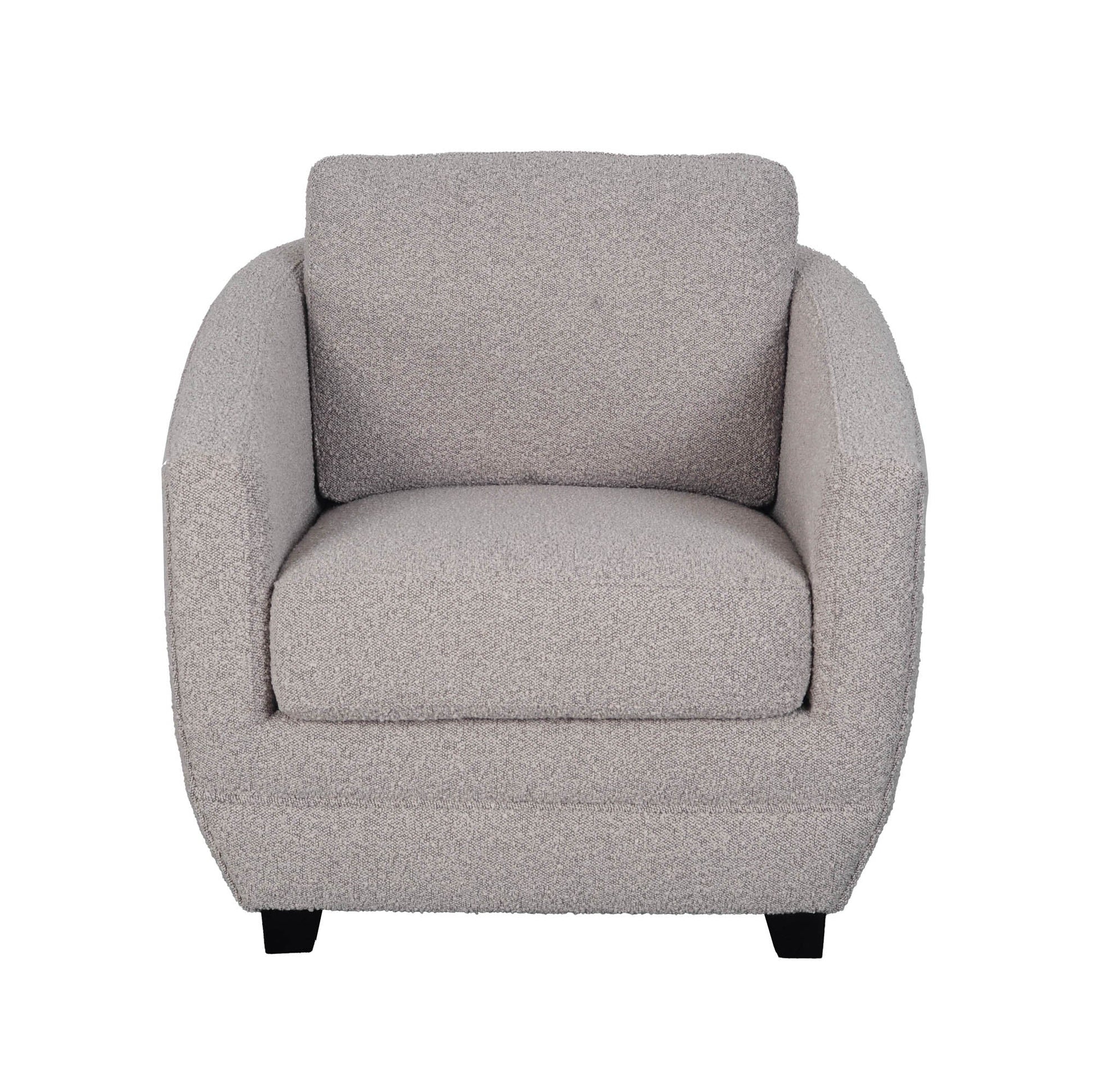 Baltimo Club Chair - Boucle Grey