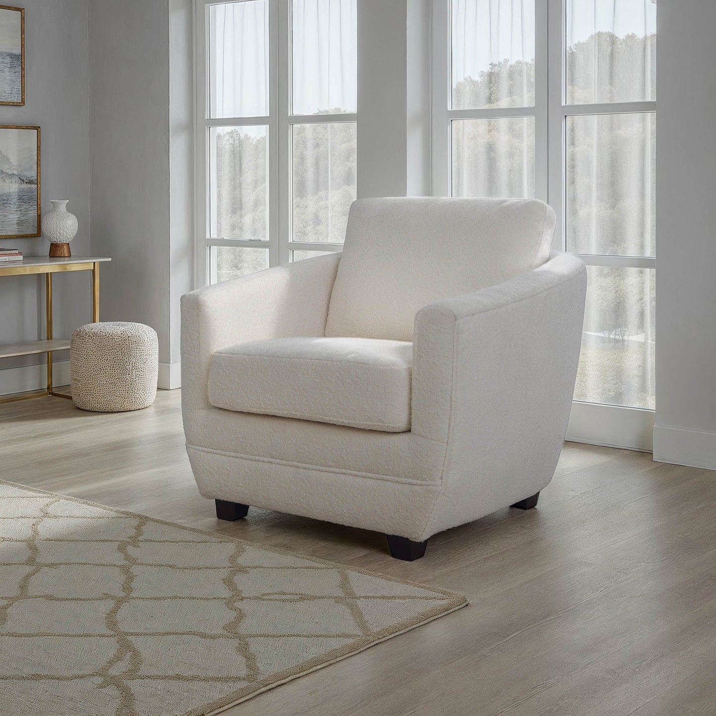 Baltimo Club Chair - Boucle Cream