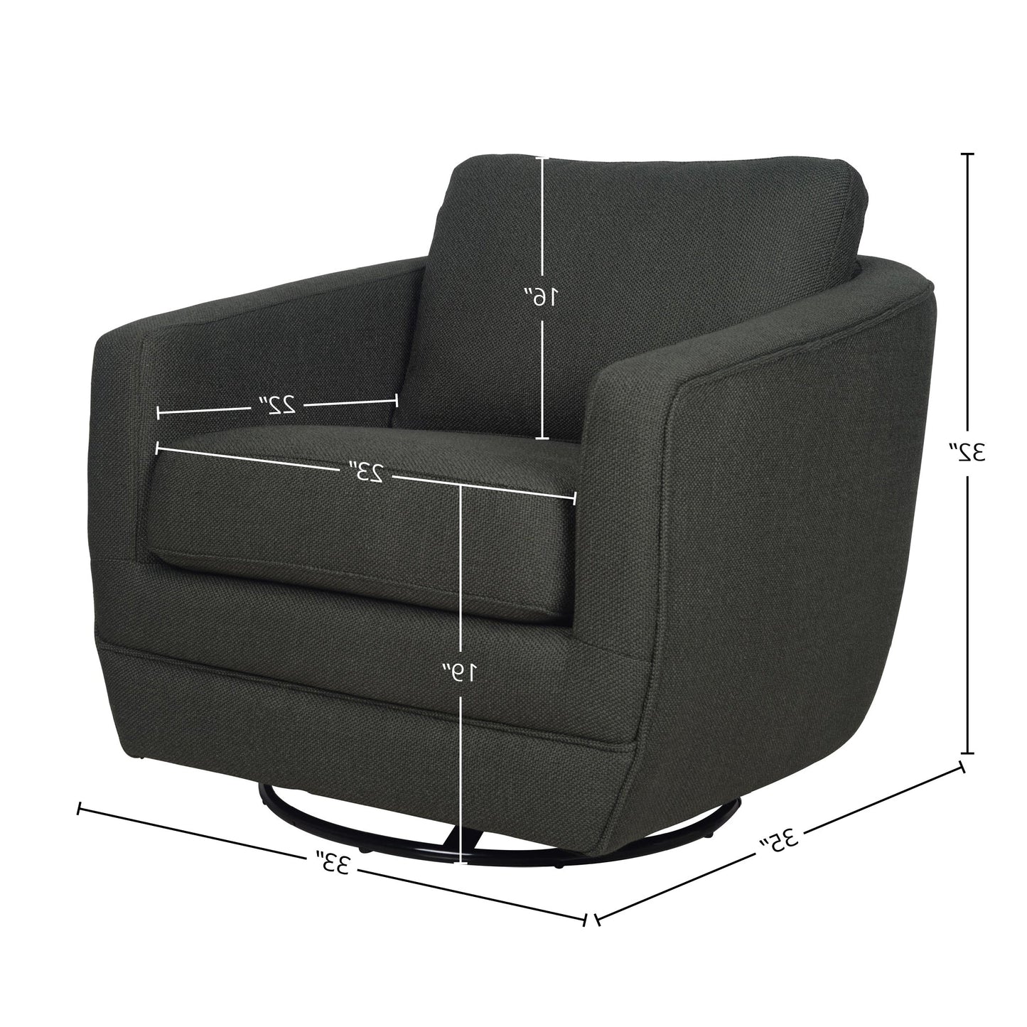 Baltimo Swivel Glider - Evergreen