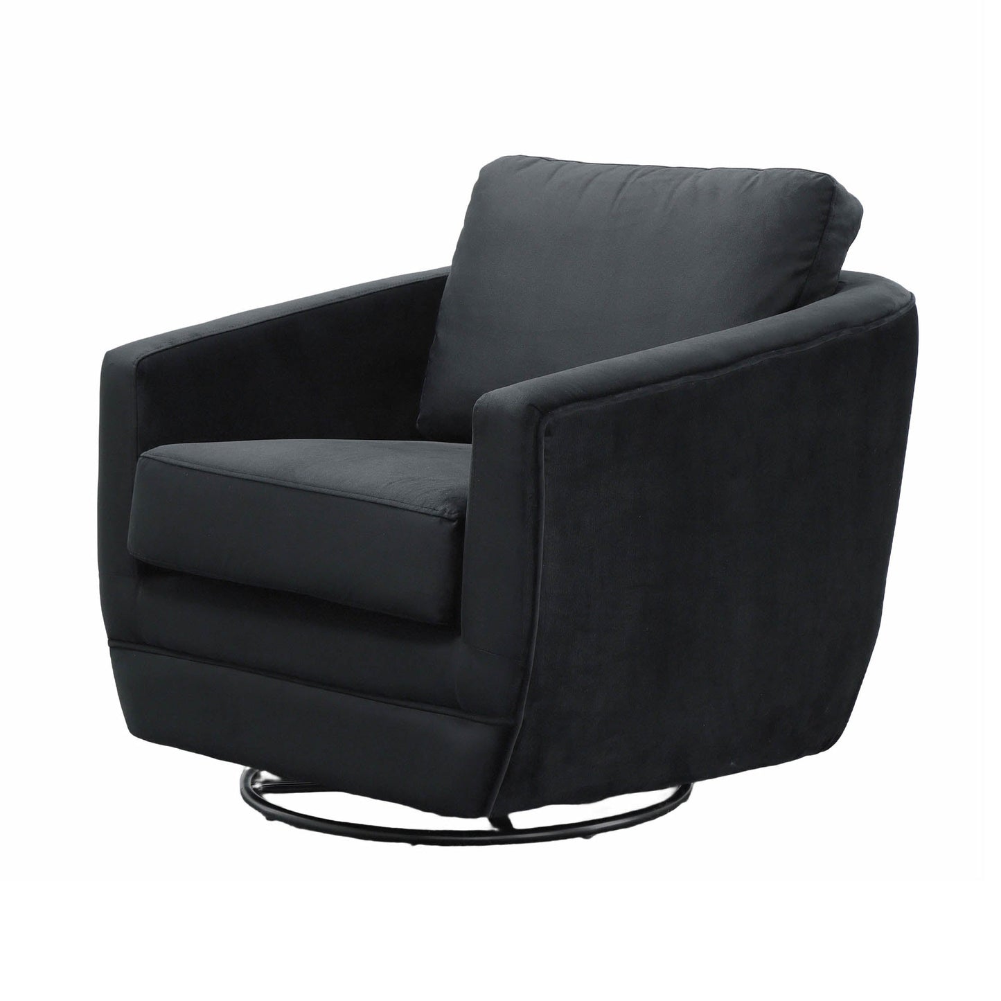Baltimo Swivel Glider - Velvet Black