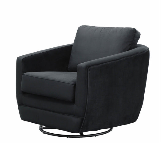 Baltimo Swivel Glider - Velvet Black