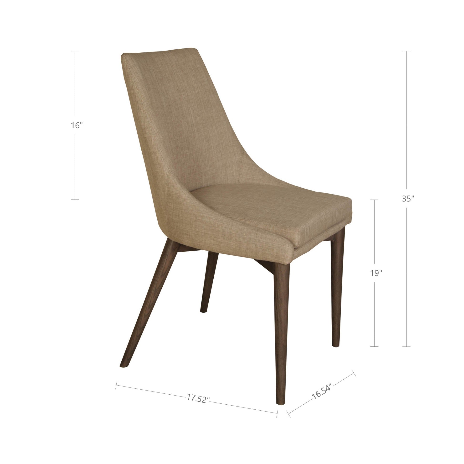 Fritz Side Dining Chair - Beige