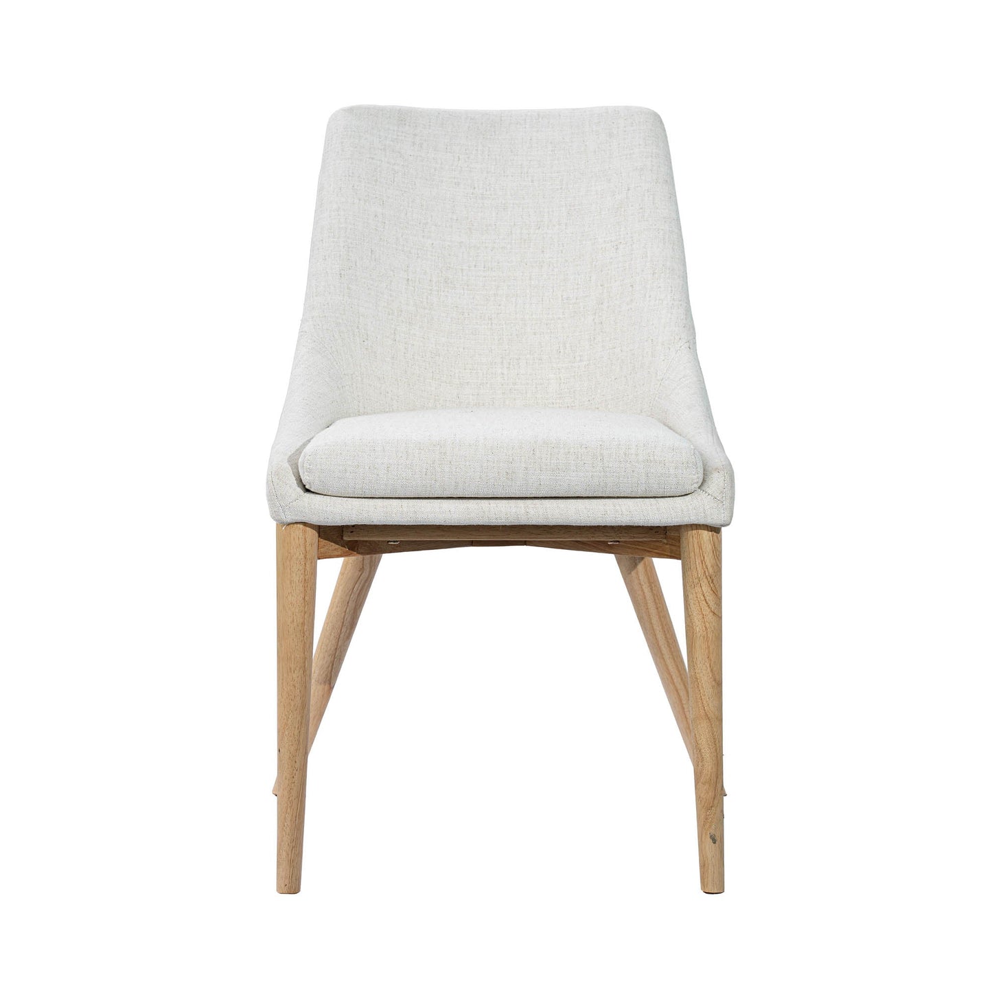 Fritz Side Dining Chair - Ivory w/ Natural Leg