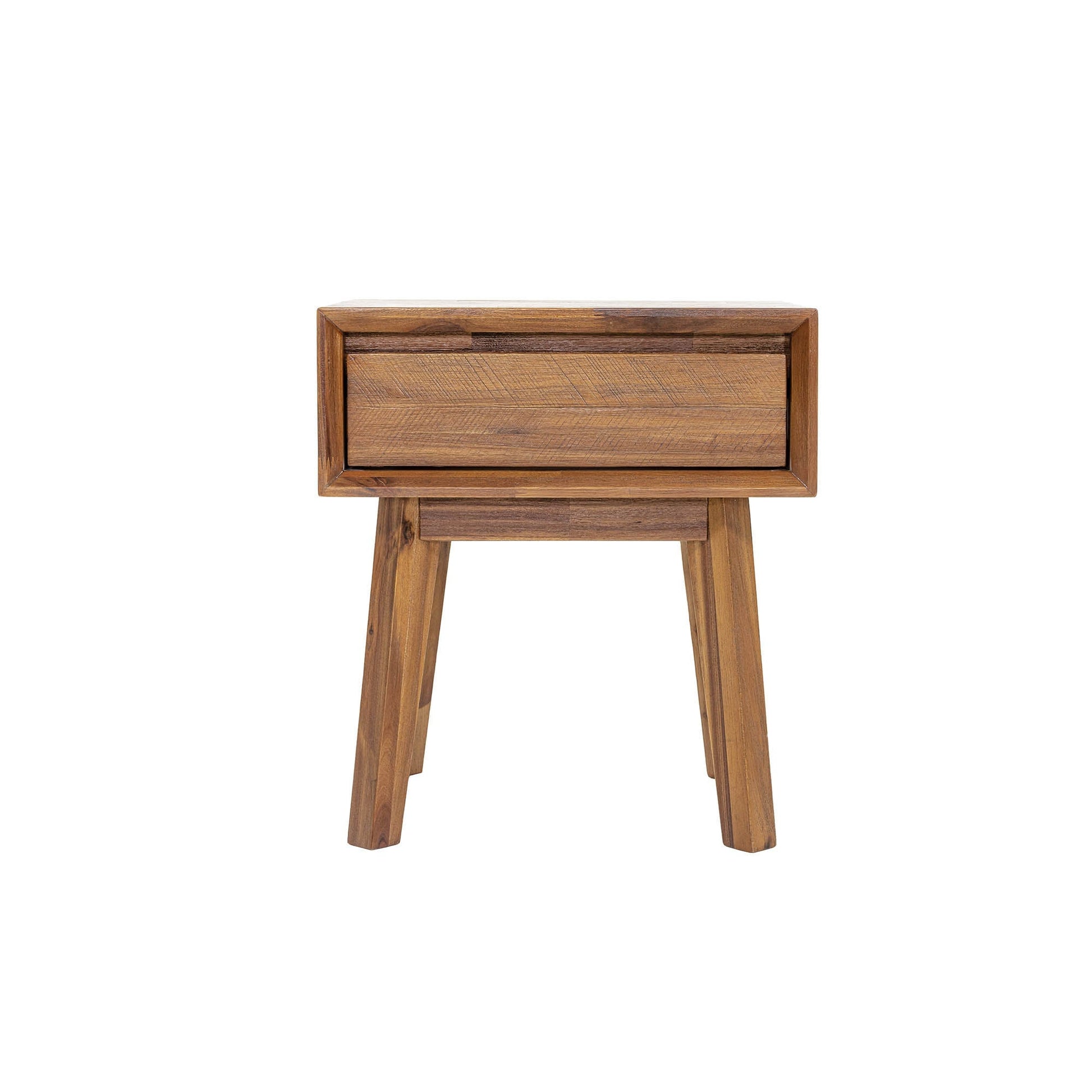 Gia 1 Drawer Nightstand - Warm Pecan