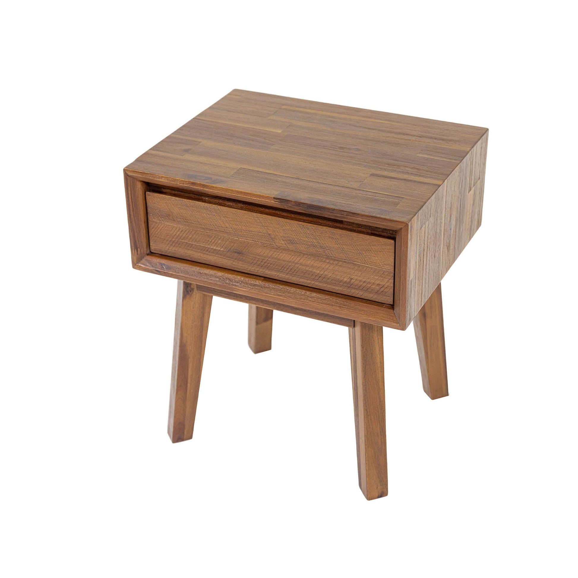 Gia 1 Drawer Nightstand - Warm Pecan