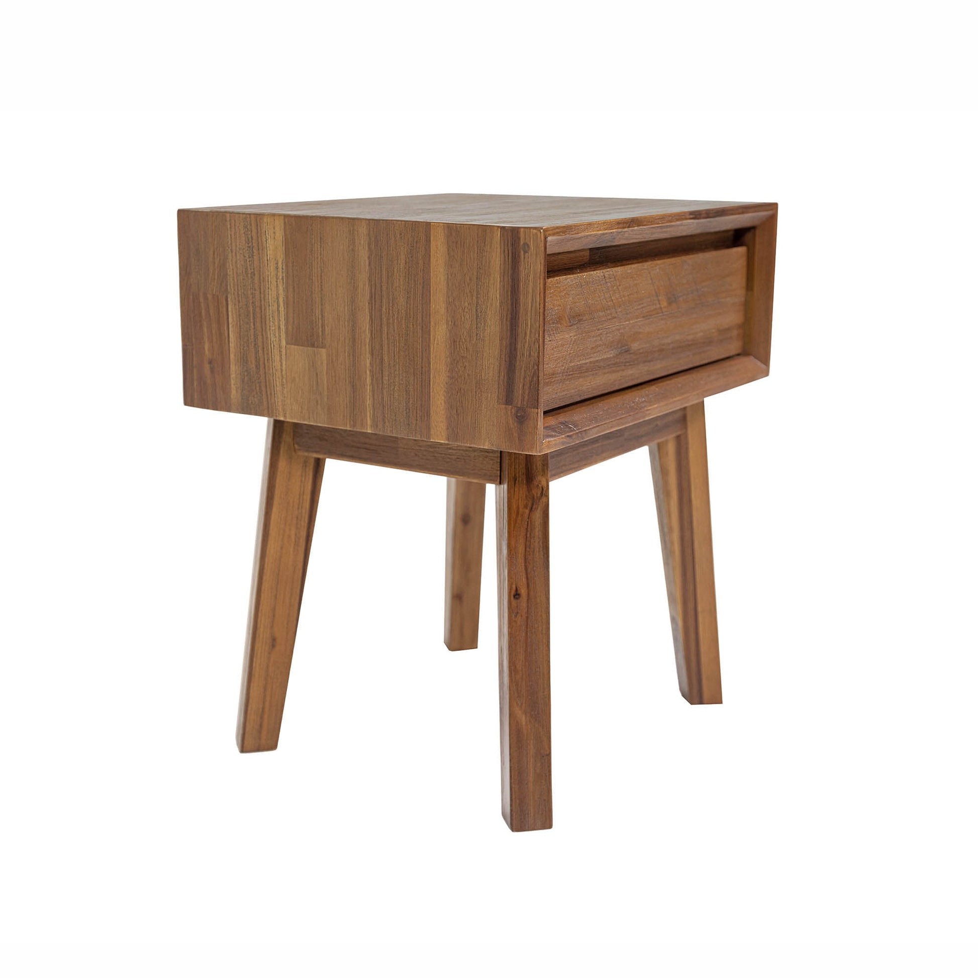 Gia 1 Drawer Nightstand - Warm Pecan