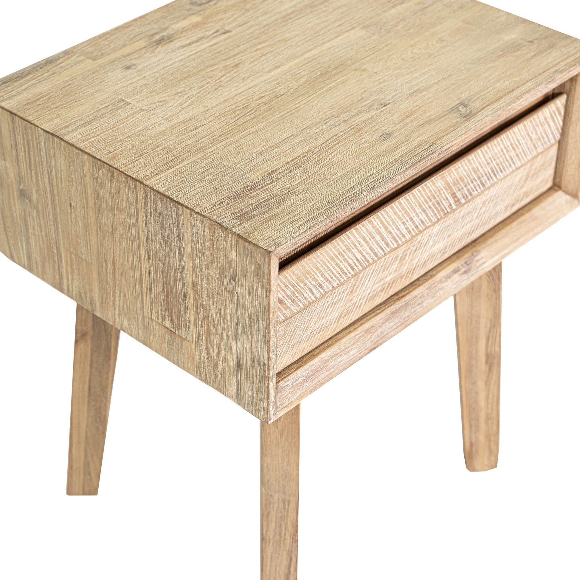 Gia 1 Drawer Nightstand - Light Driftwood
