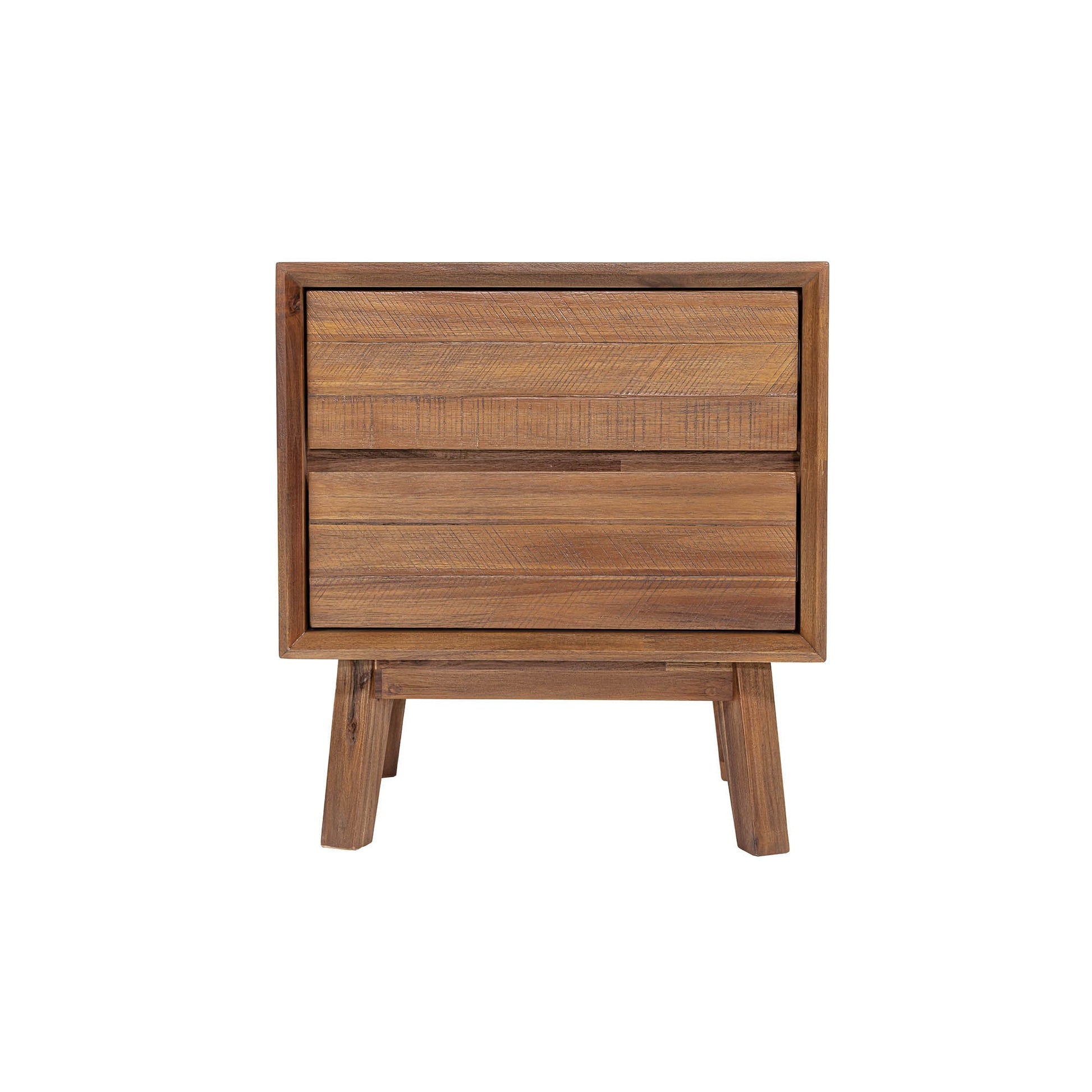 Gia 2 Drawer Nightstand - Warm Pecan
