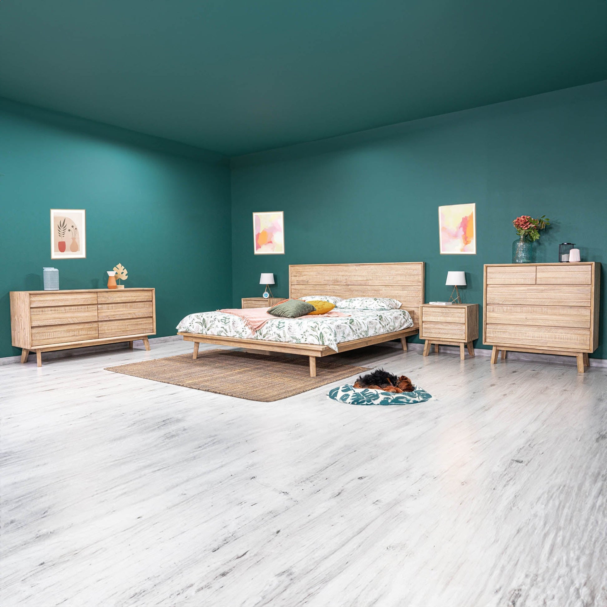 Gia 2 Drawer Nightstand - Light Driftwood