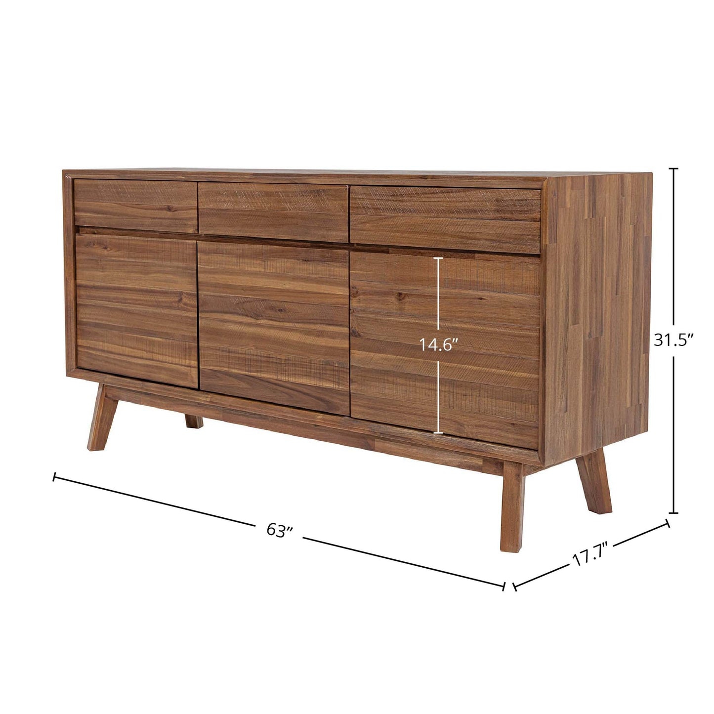 Gia Sideboard - Warm Pecan