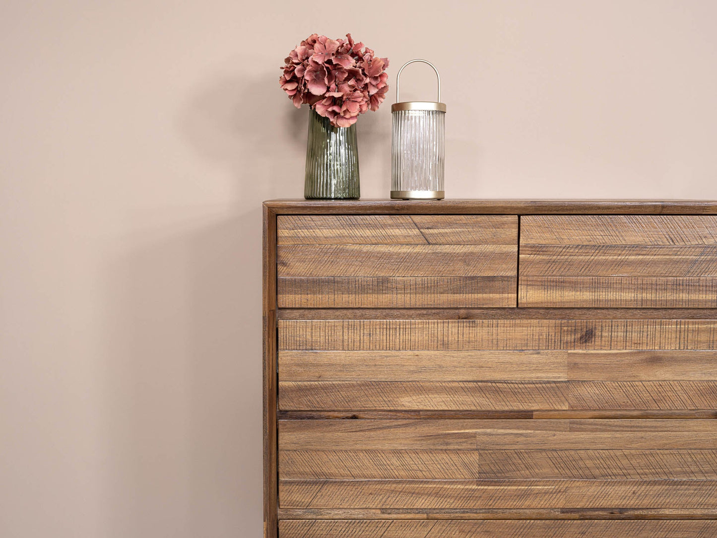 Gia 5 Drawer Chest - Warm Pecan