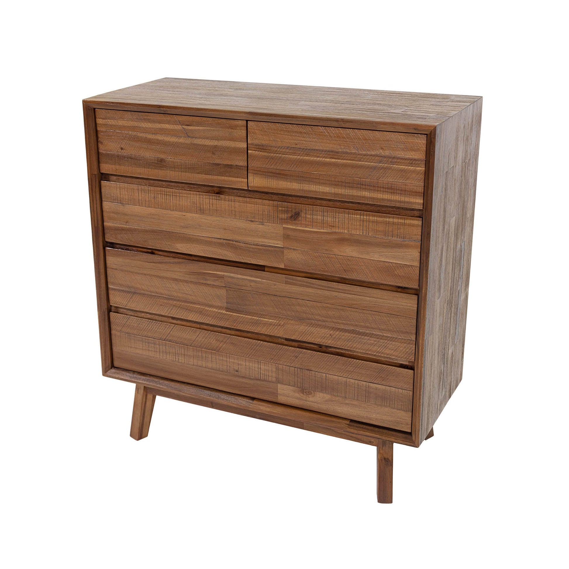 Gia 5 Drawer Chest - Warm Pecan
