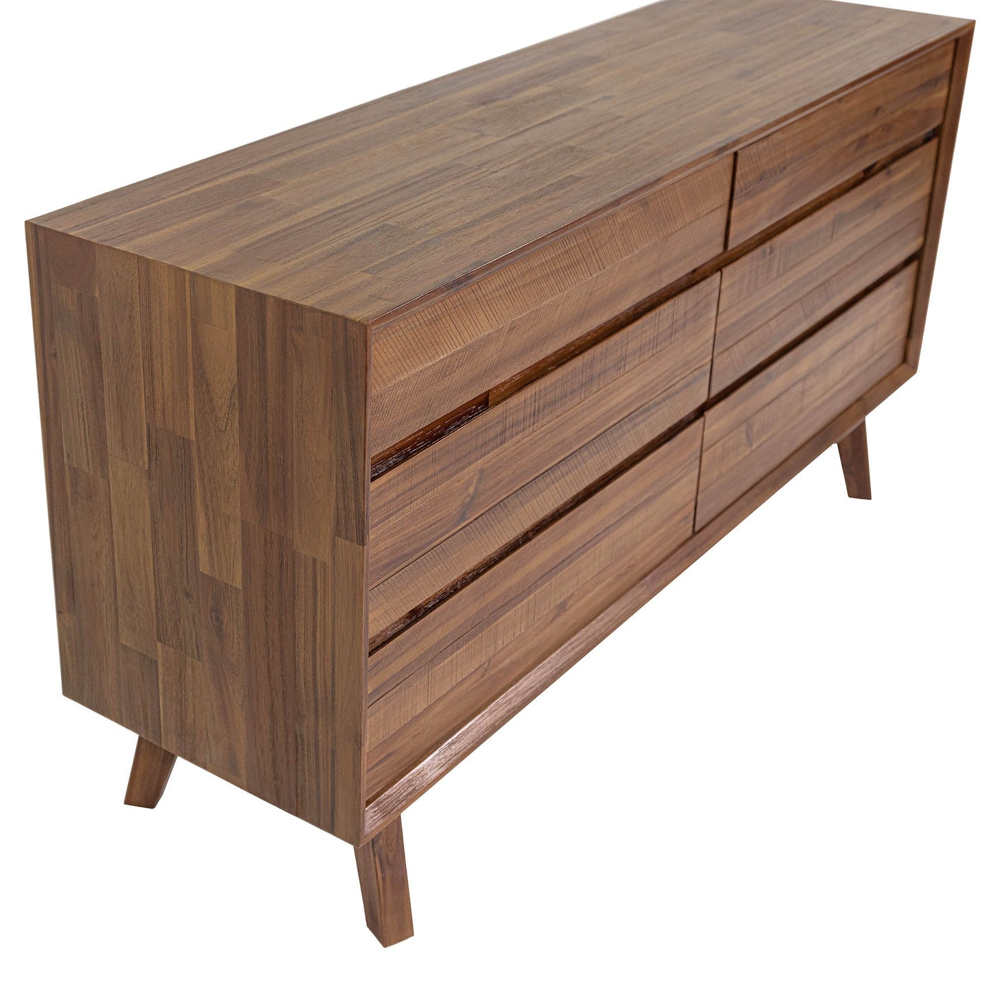 Gia 6 Drawer Dresser - Warm Pecan