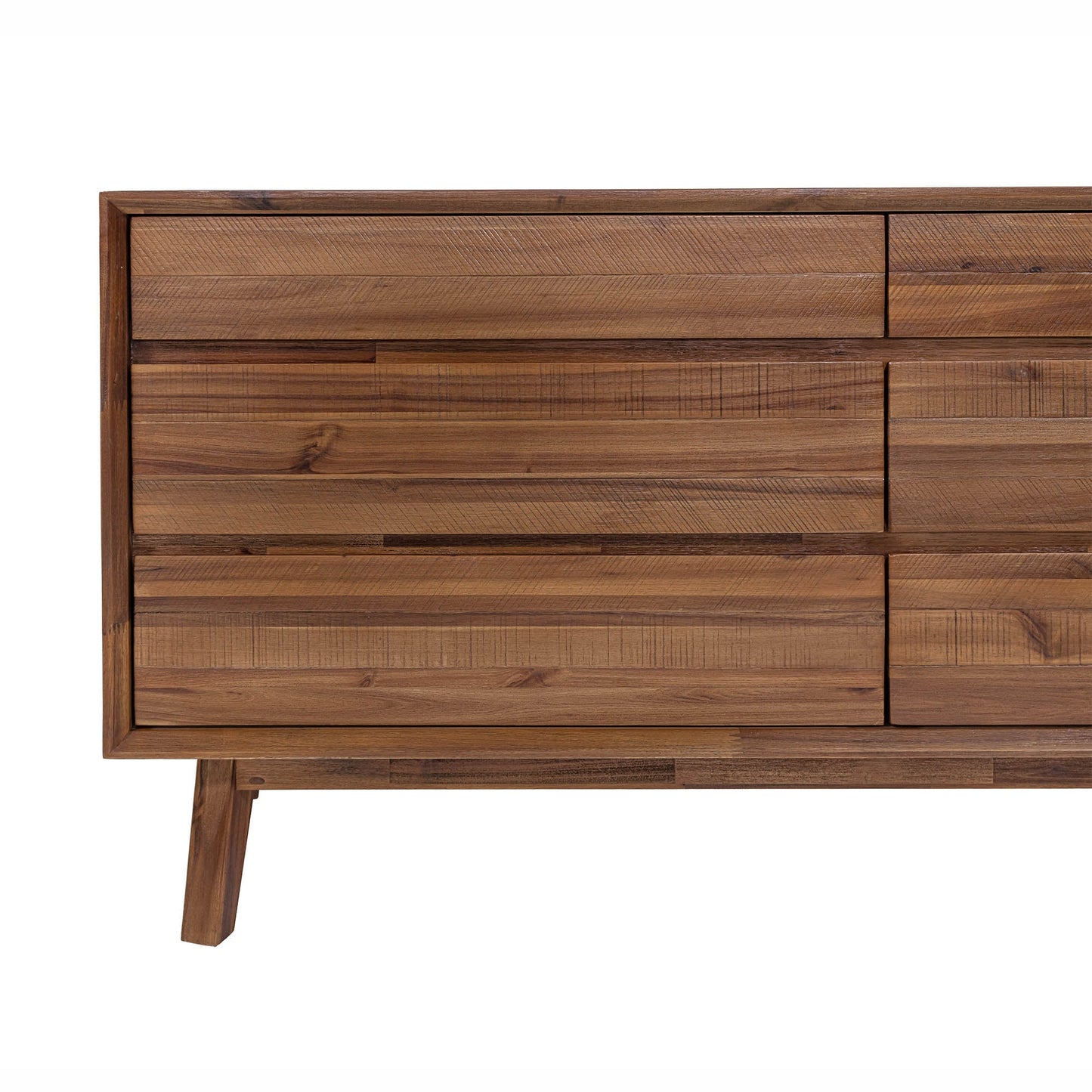 Gia 6 Drawer Dresser - Warm Pecan