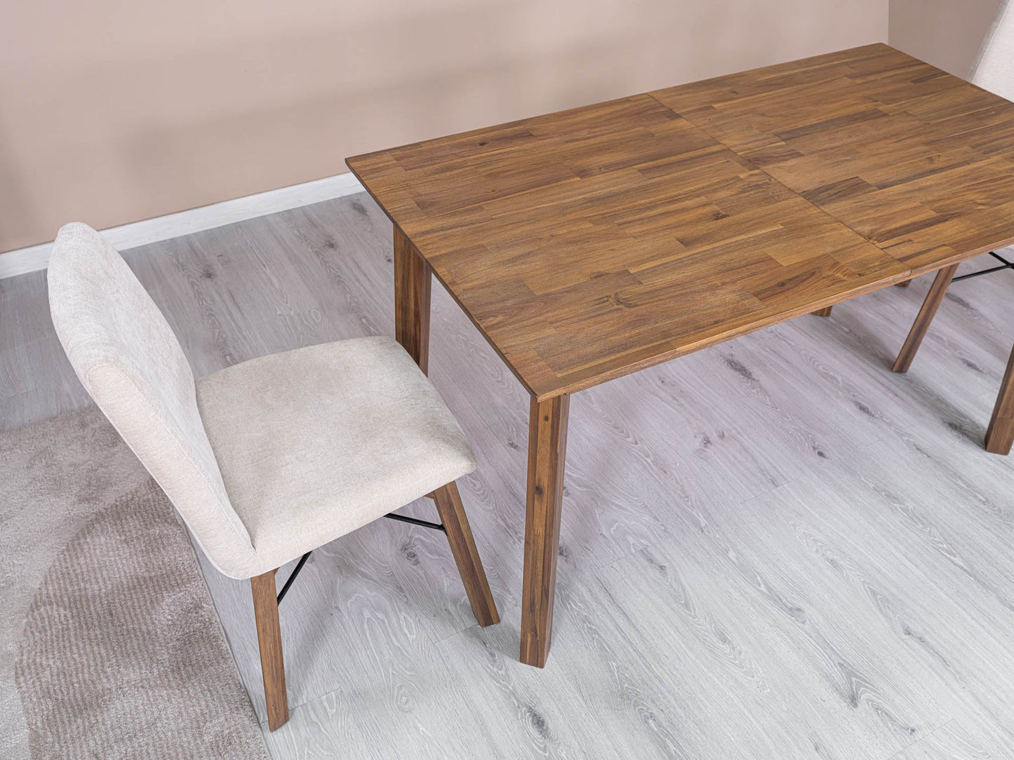 Gia Small Extension Dining Table w/ Butterfly System 55/71” - Warm Pecan