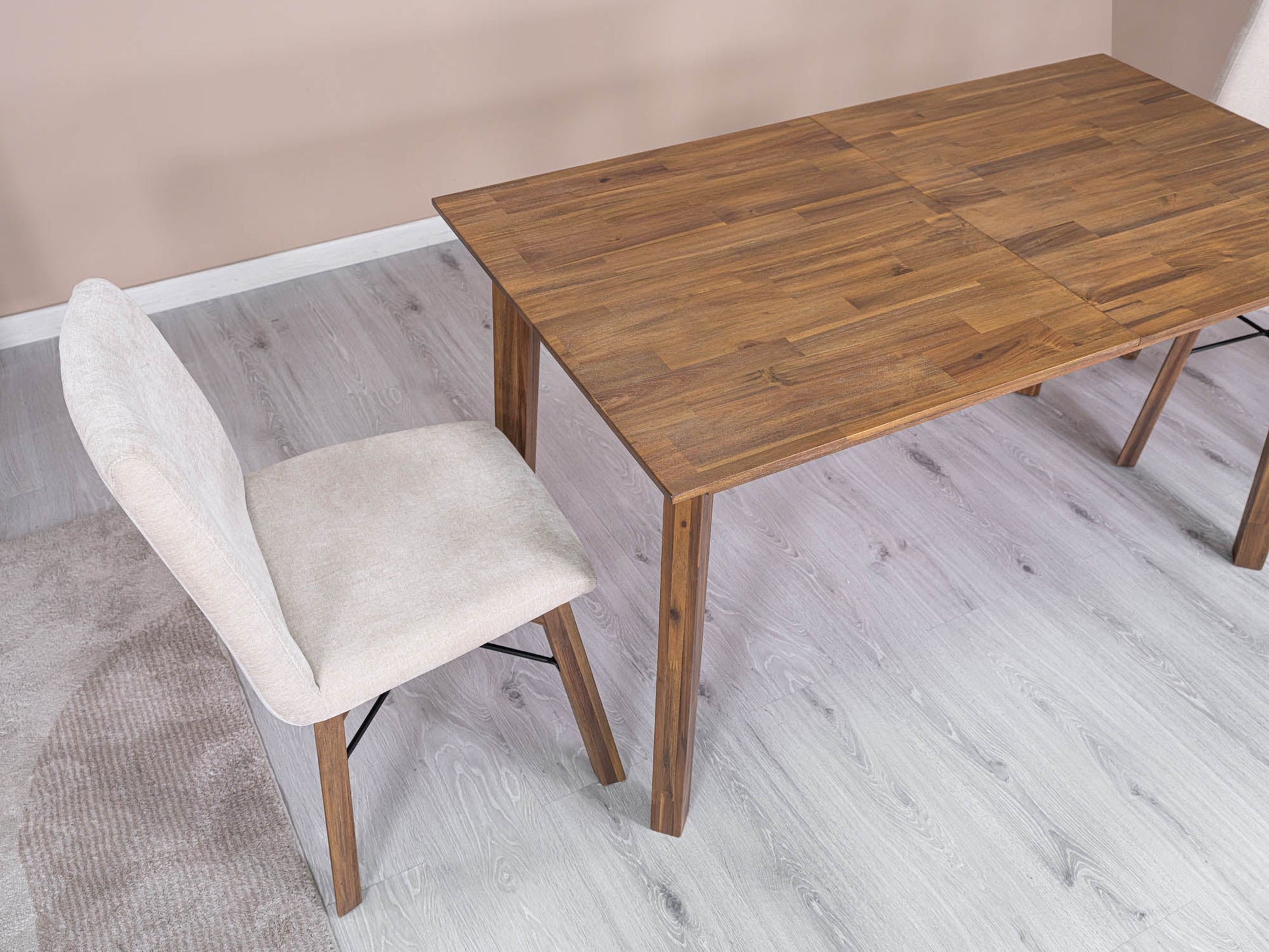 Gia Small Extension Dining Table w/ Butterfly System 55/71” - Warm Pecan