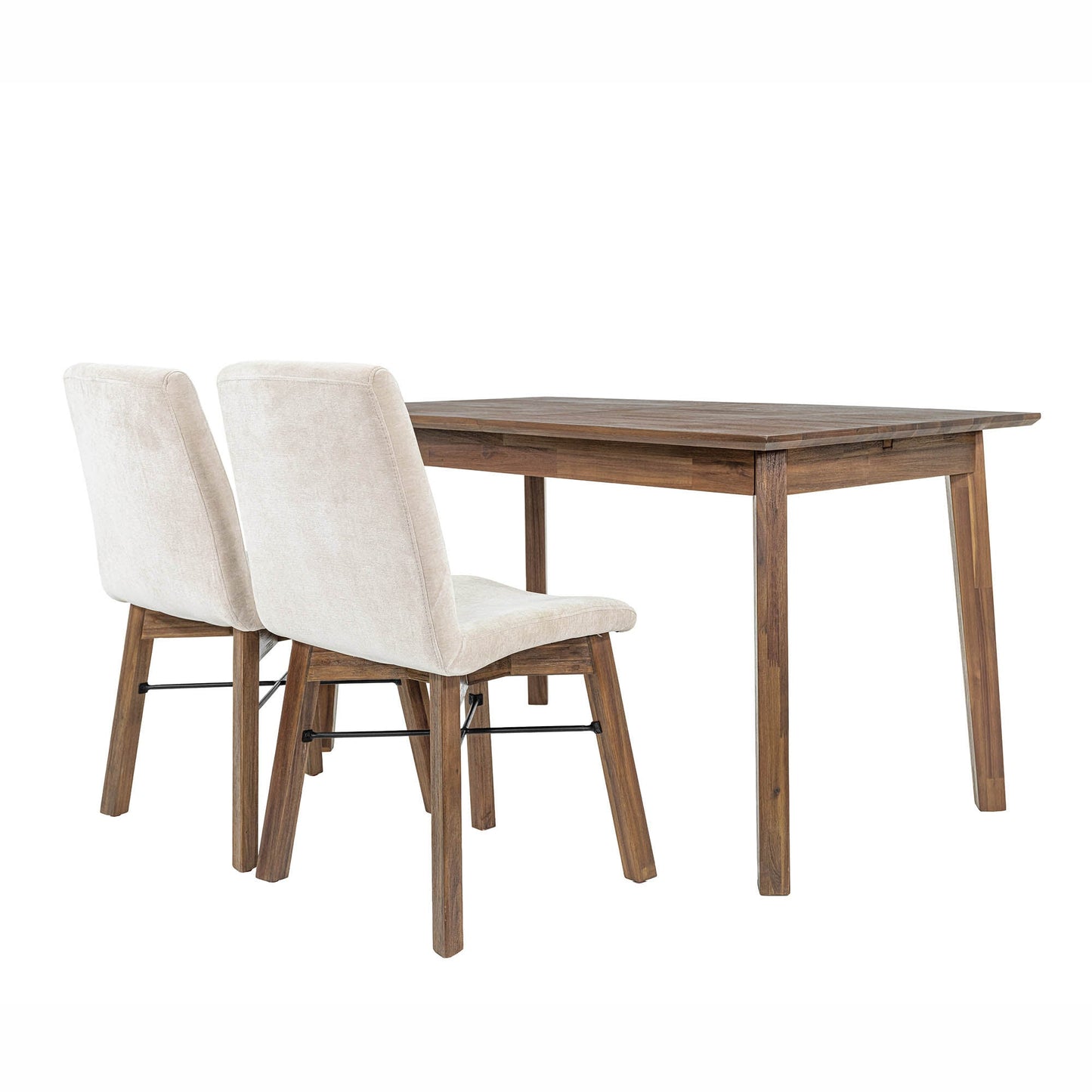Gia Small Extension Dining Table w/ Butterfly System 55/71” - Warm Pecan