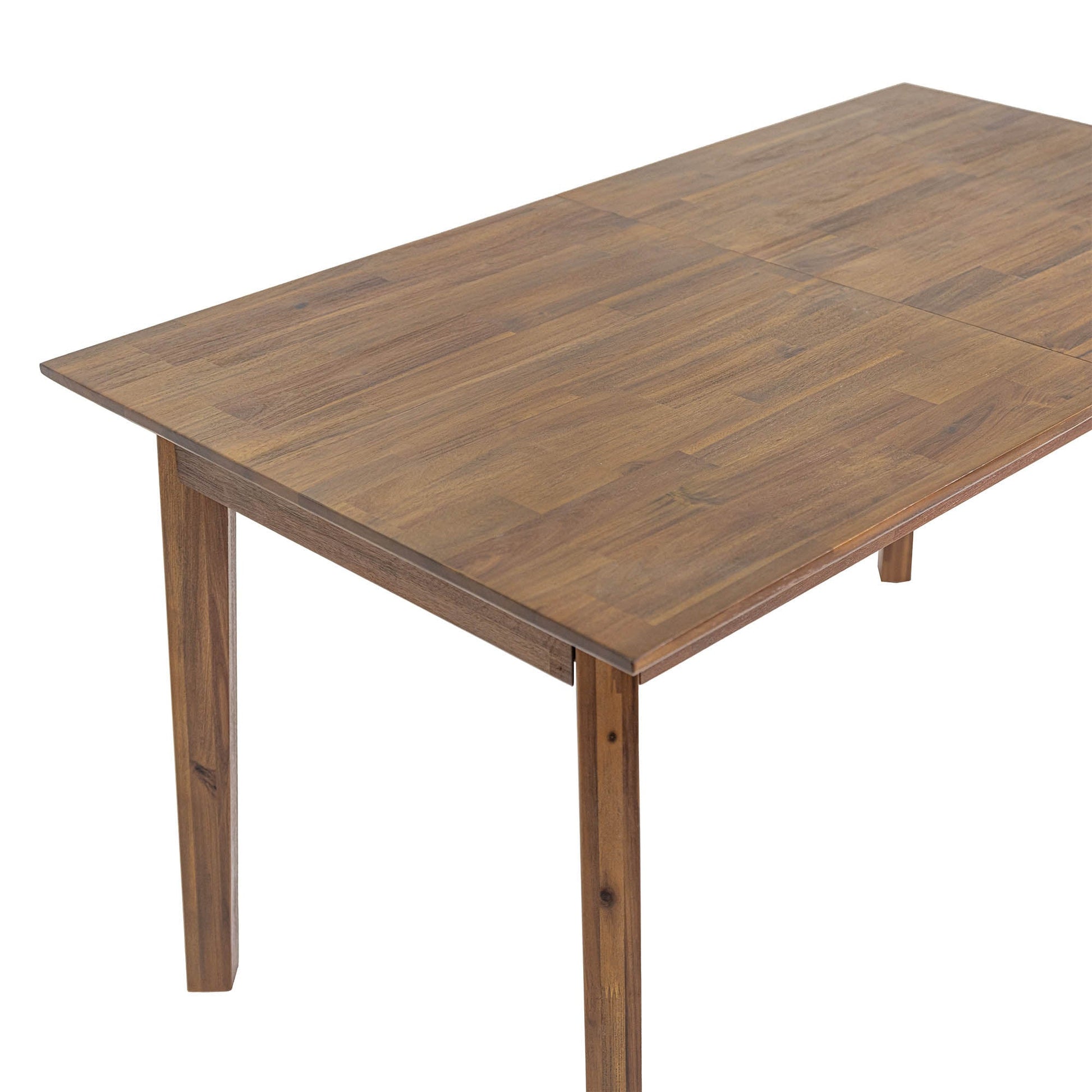 Gia Small Extension Dining Table w/ Butterfly System 55/71” - Warm Pecan