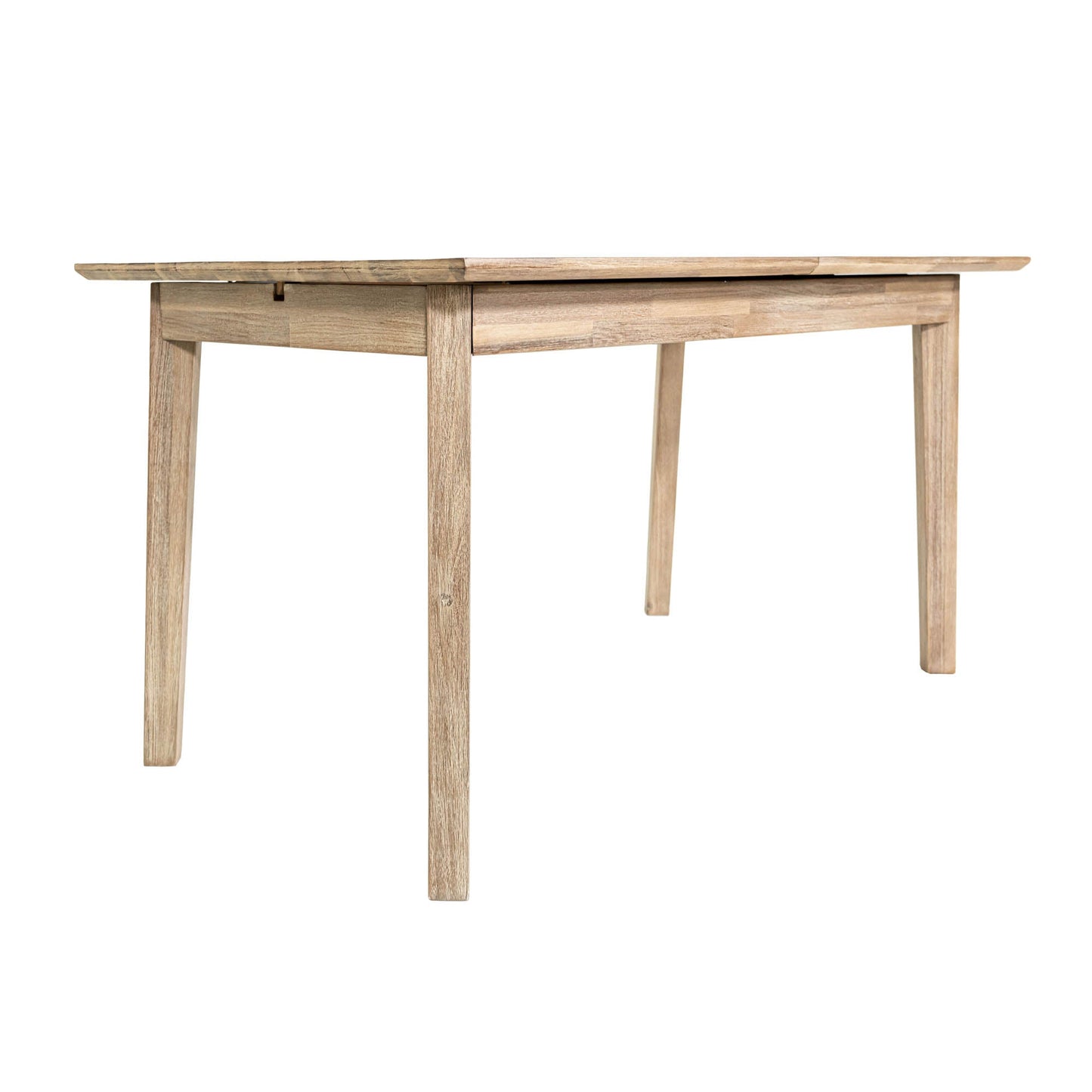 Gia Small Extension Dining Table w/ Butterfly System 55/71” - Light Driftwood