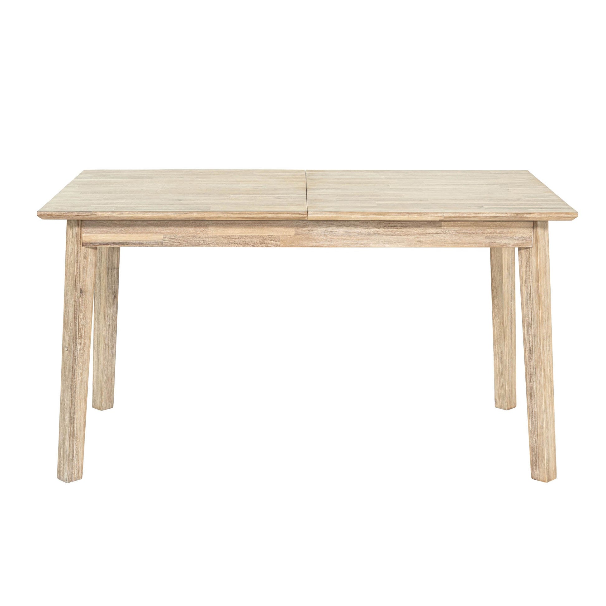 Gia Small Extension Dining Table w/ Butterfly System 55/71” - Light Driftwood