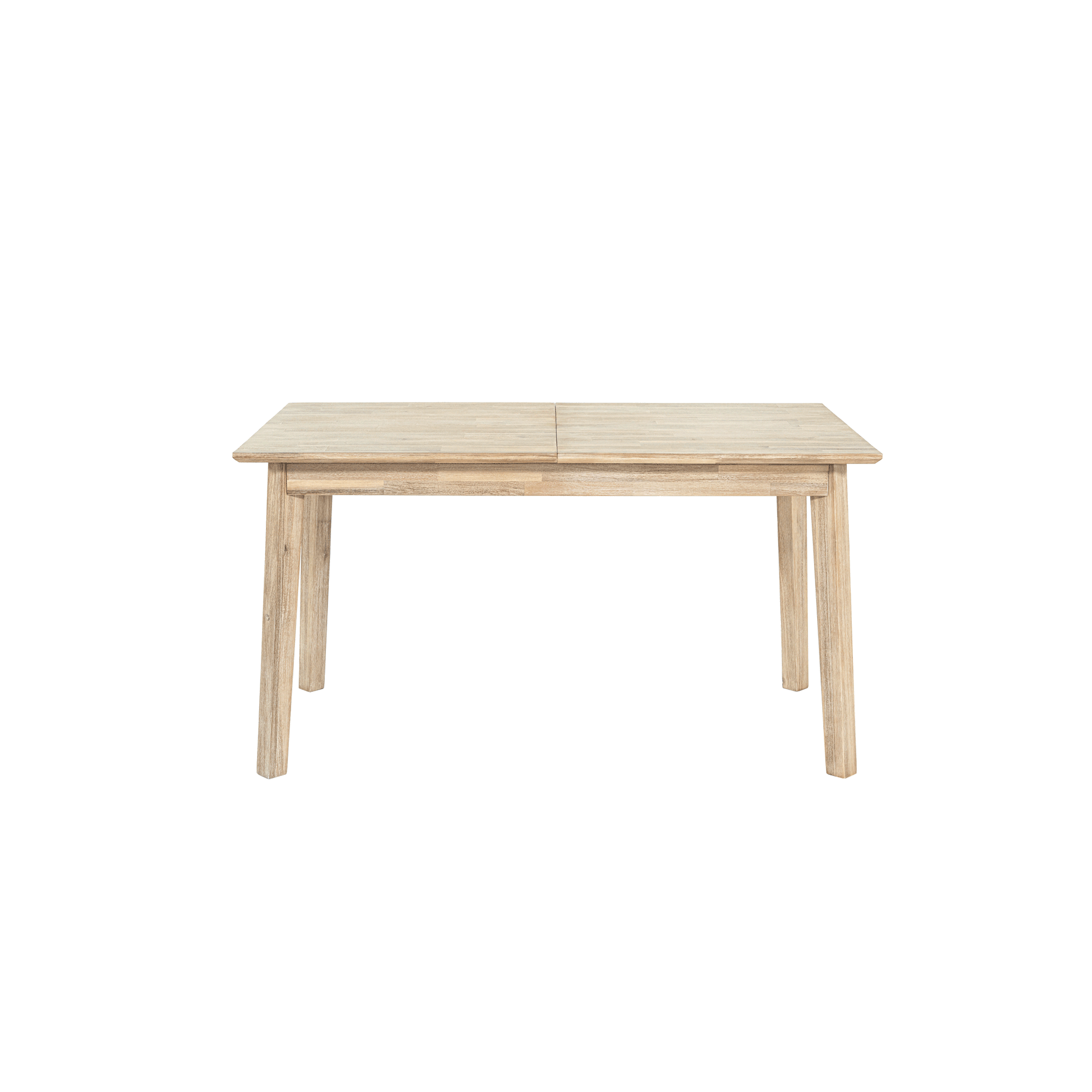 Gia Small Extension Dining Table w/ Butterfly System 55/71” - Light Driftwood