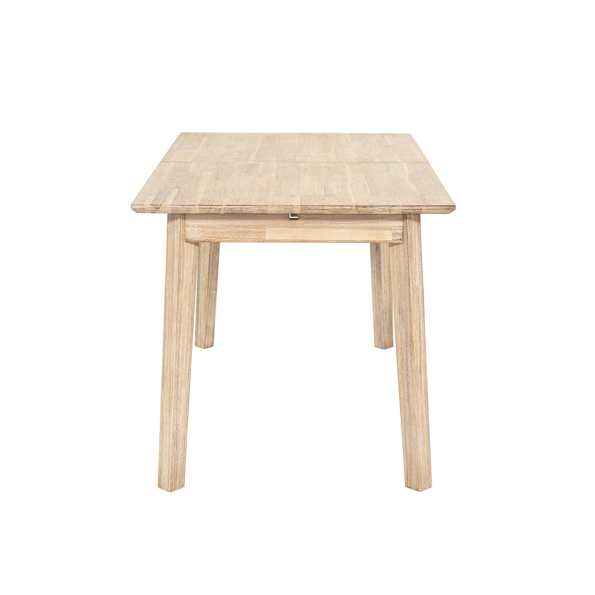 Gia Small Extension Dining Table w/ Butterfly System 55/71” - Light Driftwood