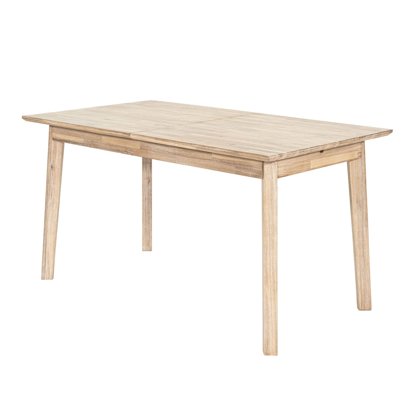 Gia Small Extension Dining Table w/ Butterfly System 55/71” - Light Driftwood