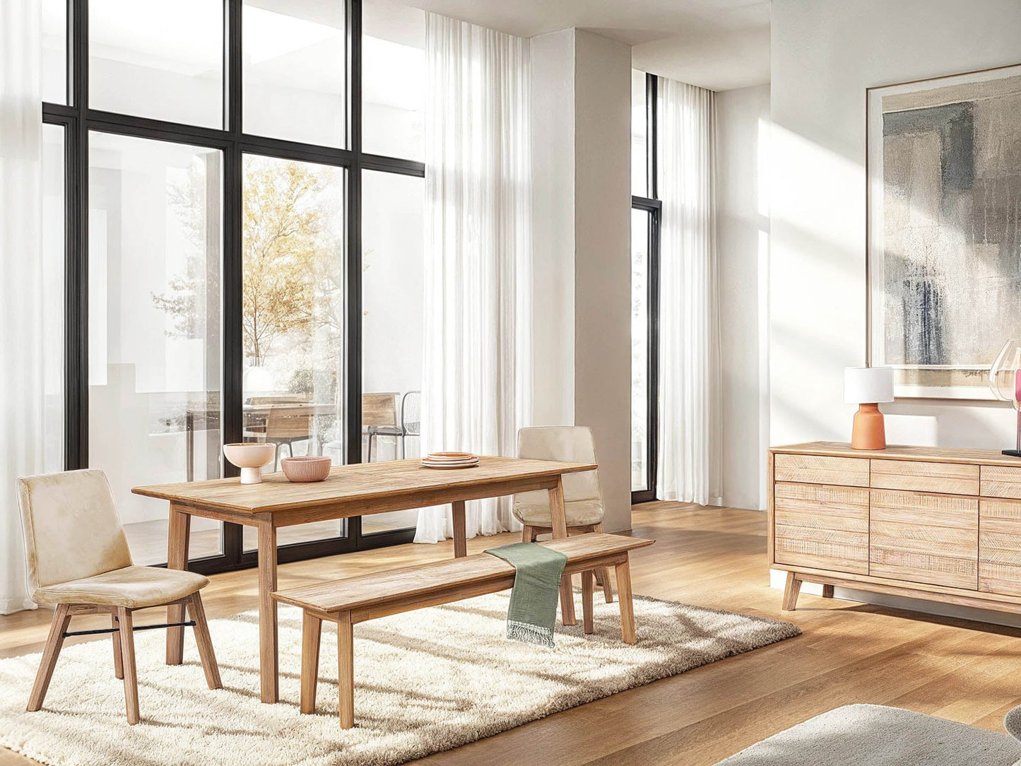 Gia Dining Chair - Light Driftwood - Sand