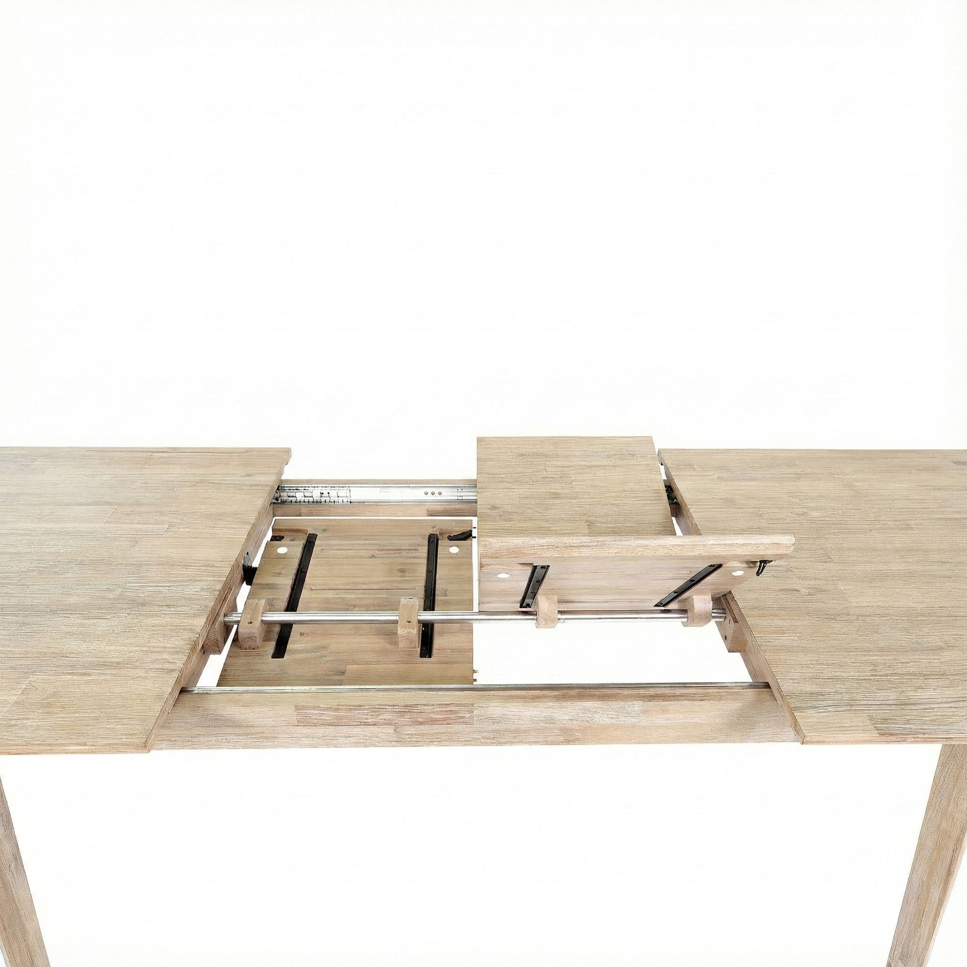 Gia Extension Dining Table 71/102" - Light Driftwood
