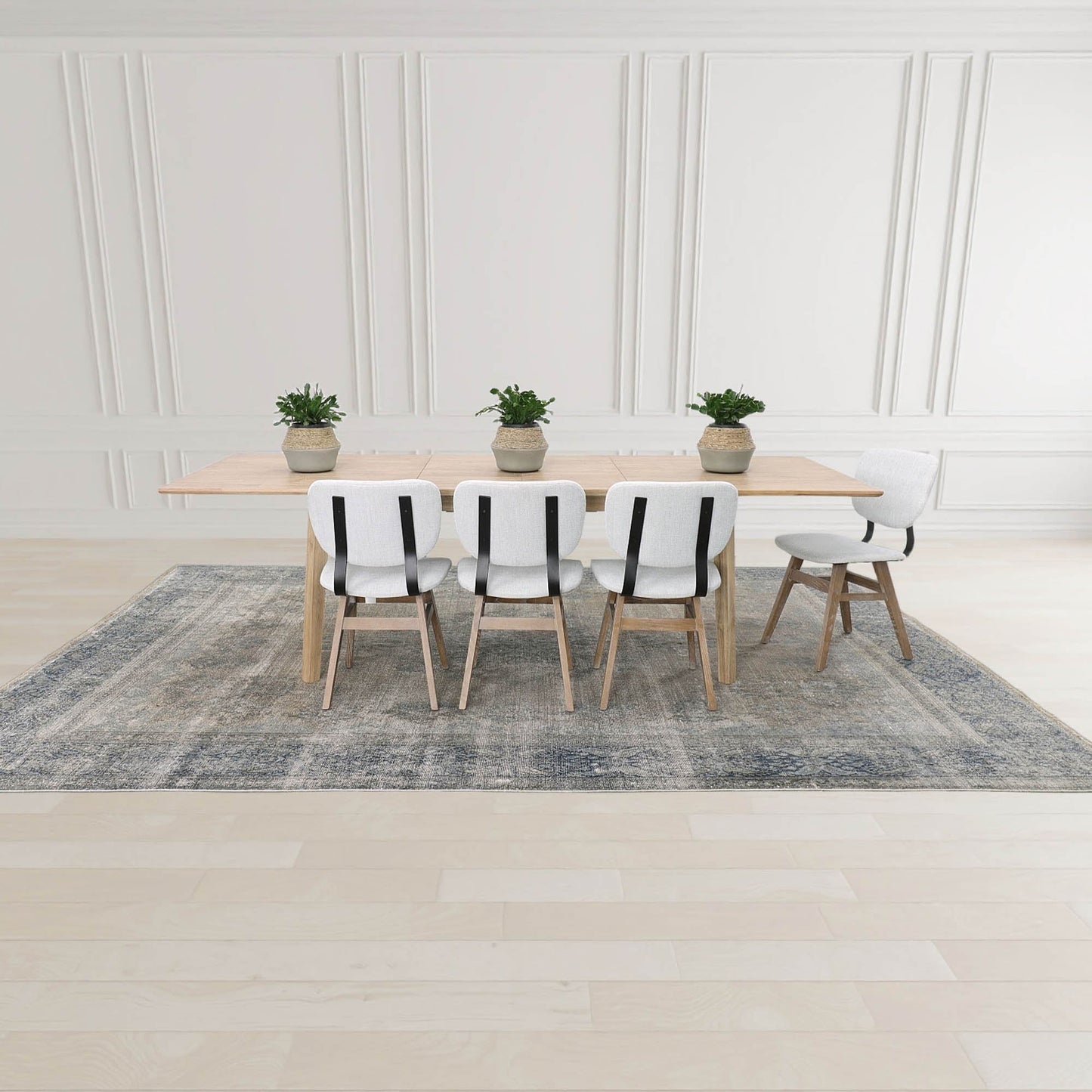 Gia Extension Dining Table 71/102" - Light Driftwood