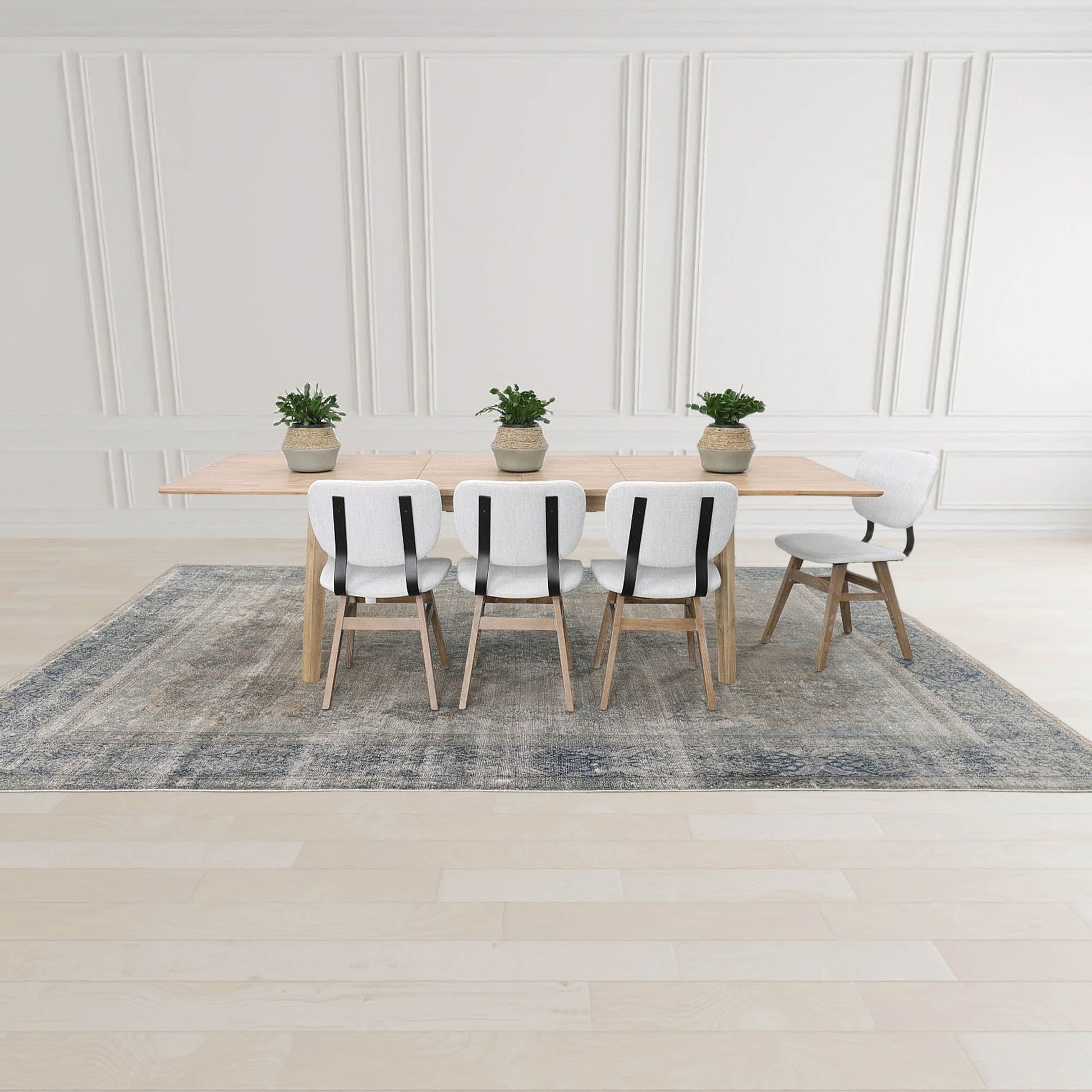 Gia Extension Dining Table 71/102" - Light Driftwood