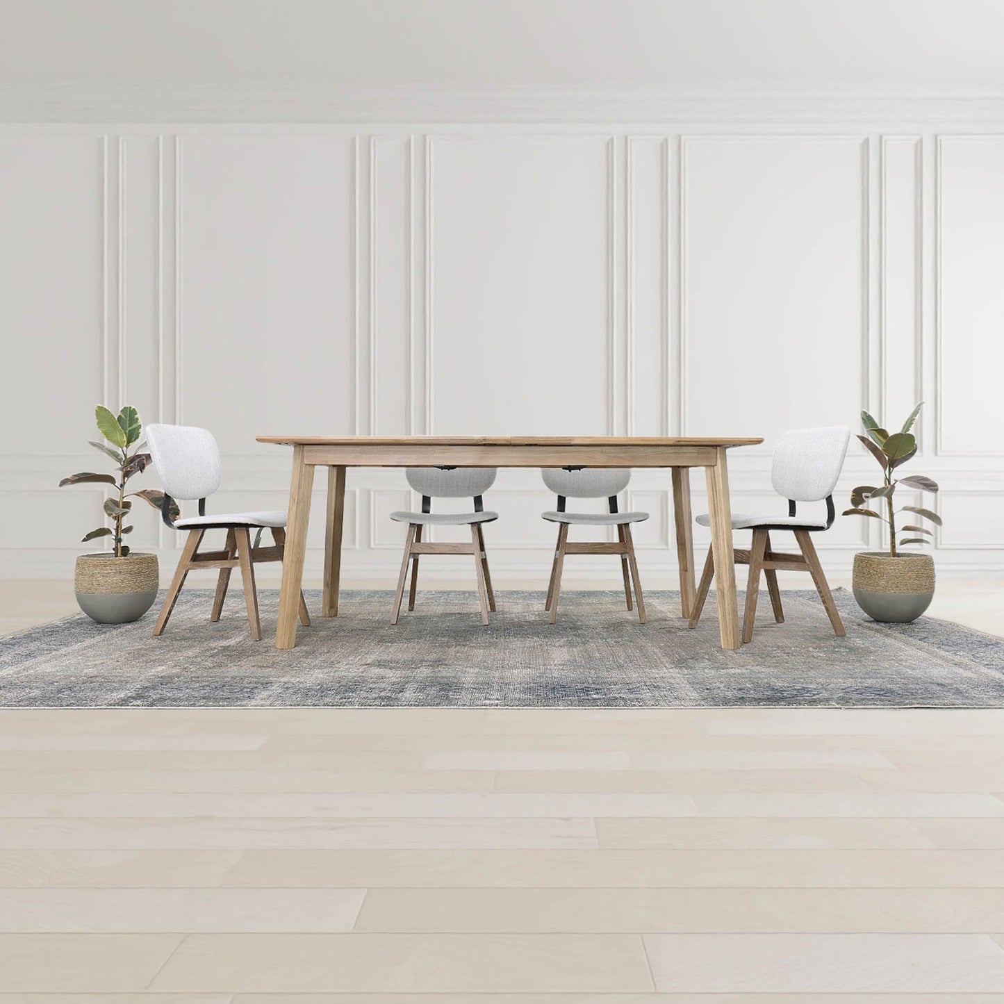 Gia Extension Dining Table 71/102" - Light Driftwood