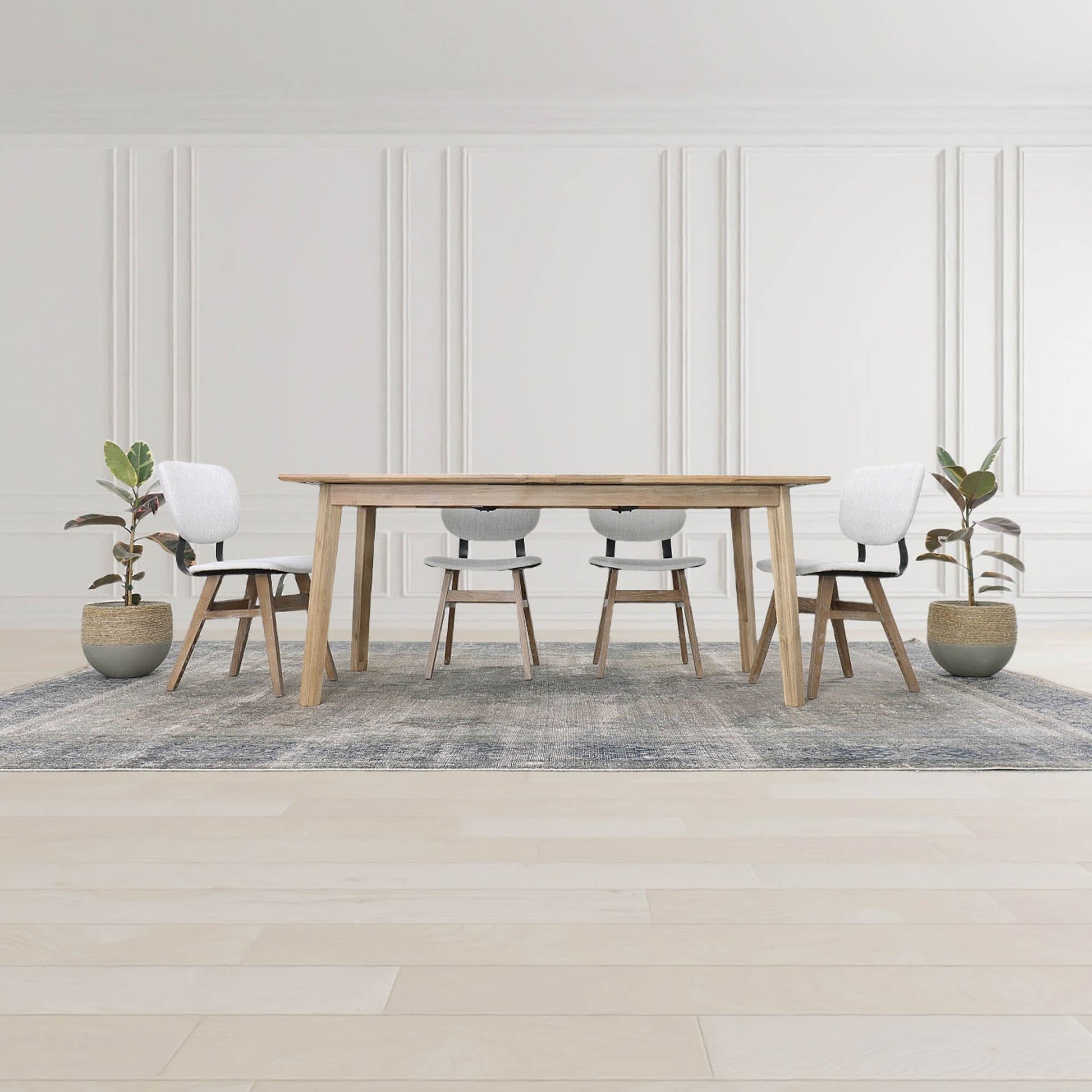 Gia Extension Dining Table 71/102" - Light Driftwood