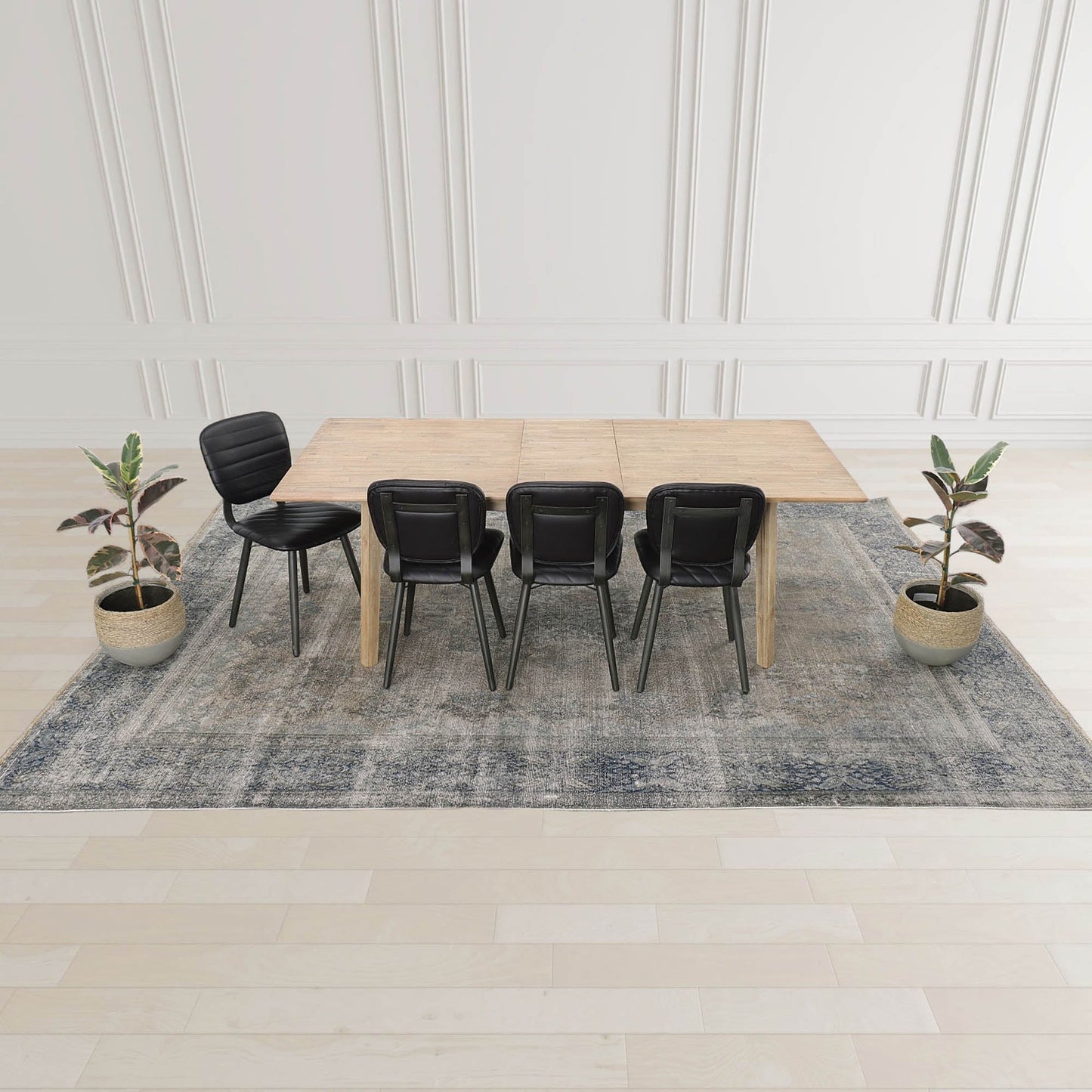 Gia Extension Dining Table 71/102" - Light Driftwood