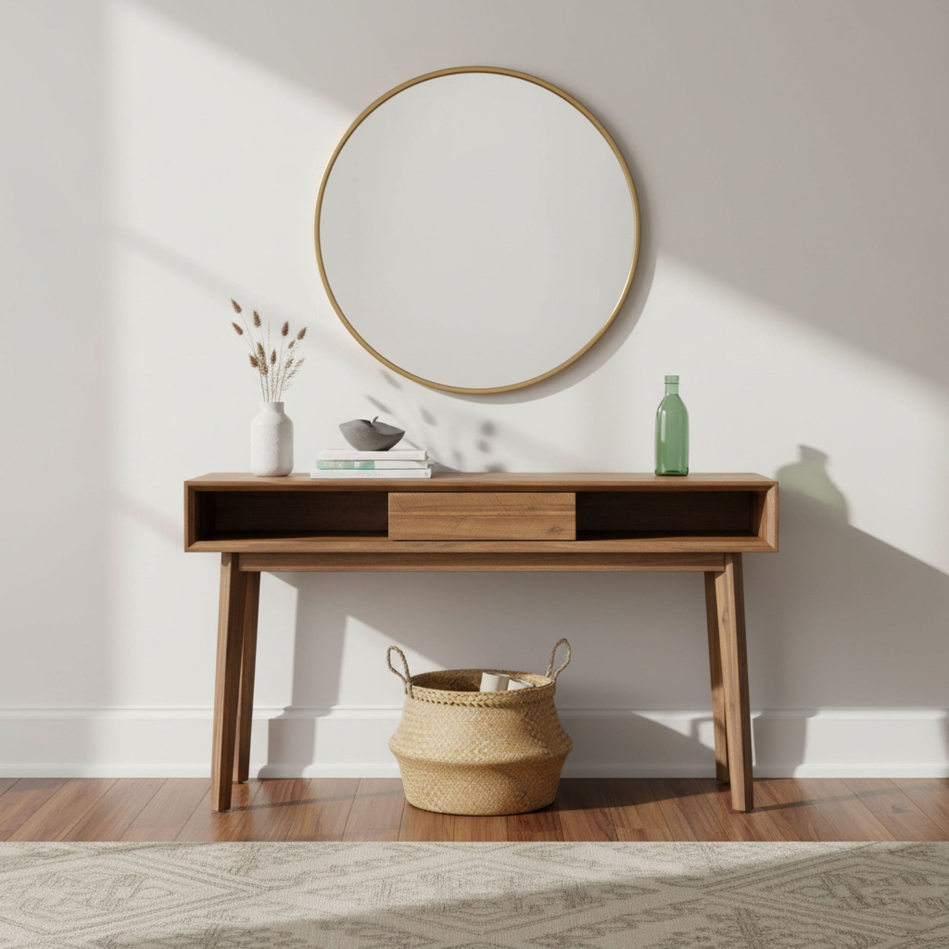 Gia Console Table - Warm Pecan