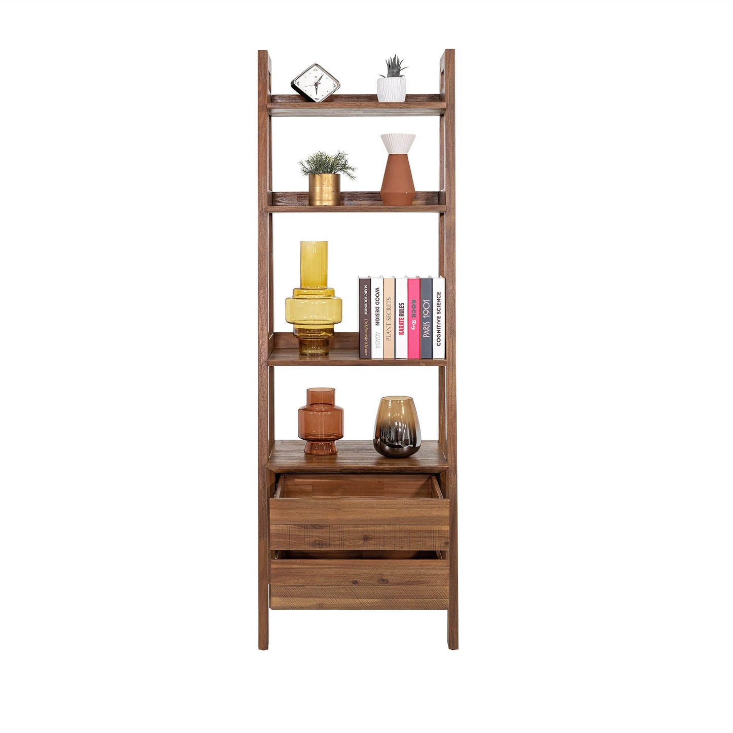 Gia Modular Bookcase - Warm Pecan