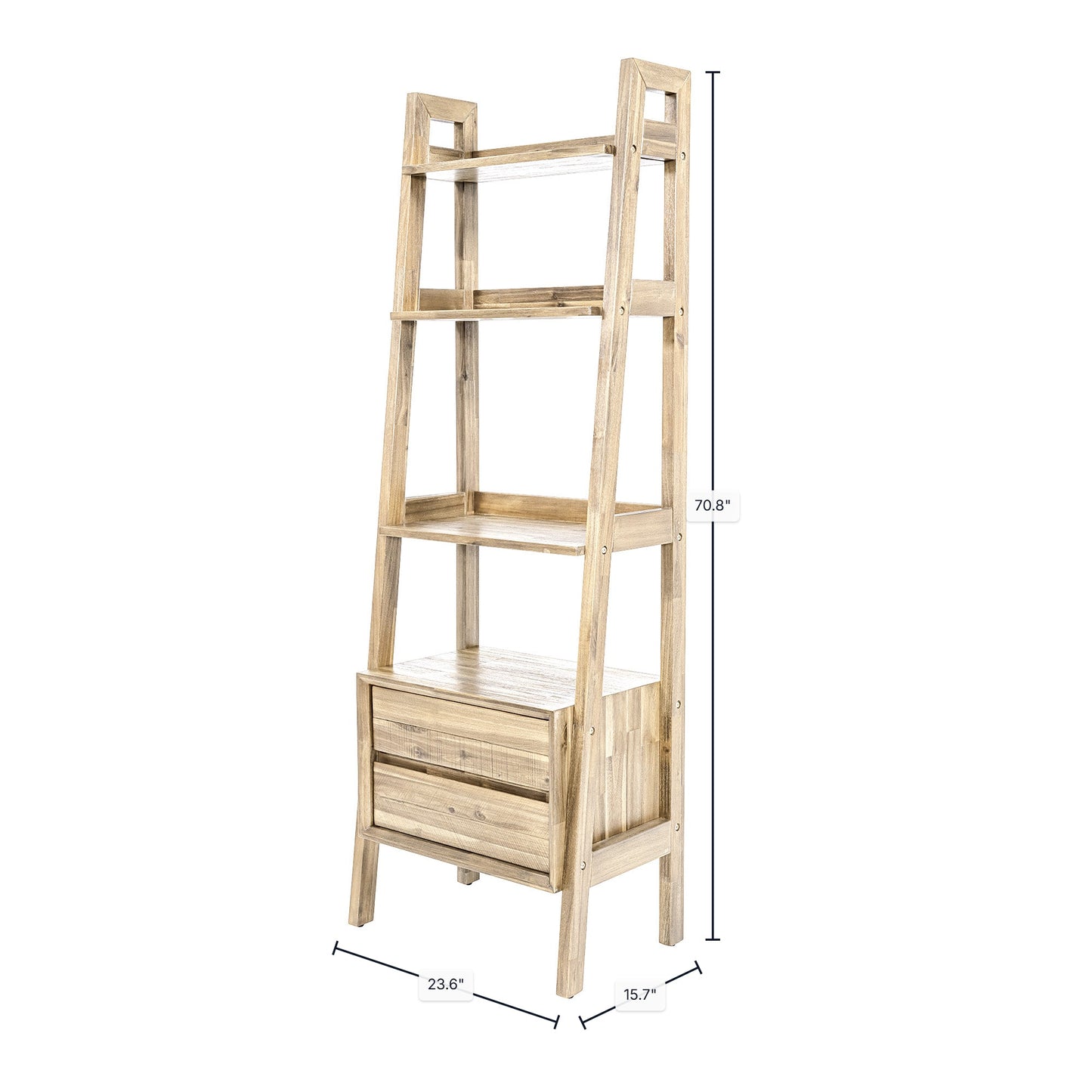 Gia Modular Bookcase - Light Driftwood