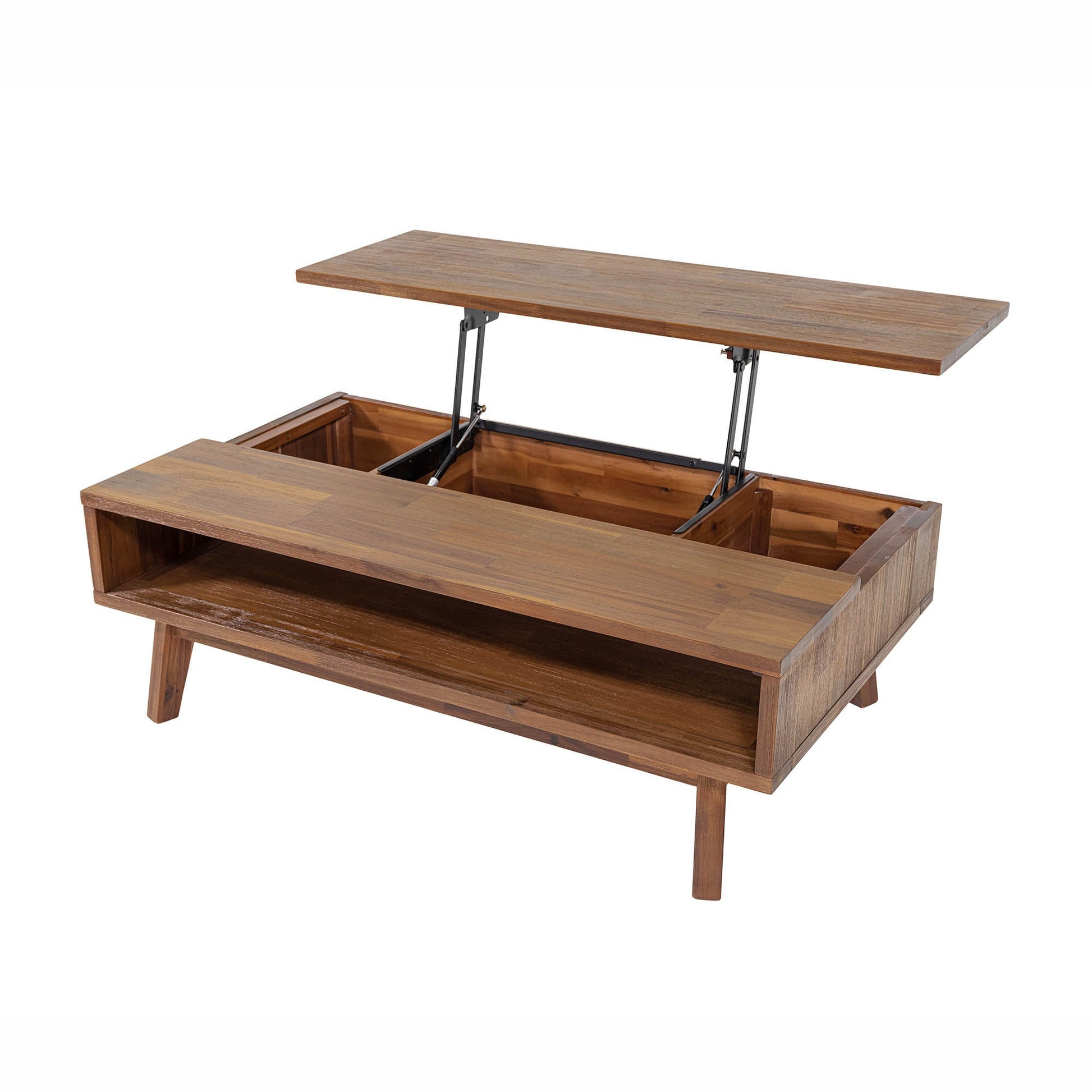 Gia Coffee Table w/ Lift Top - Warm Pecan