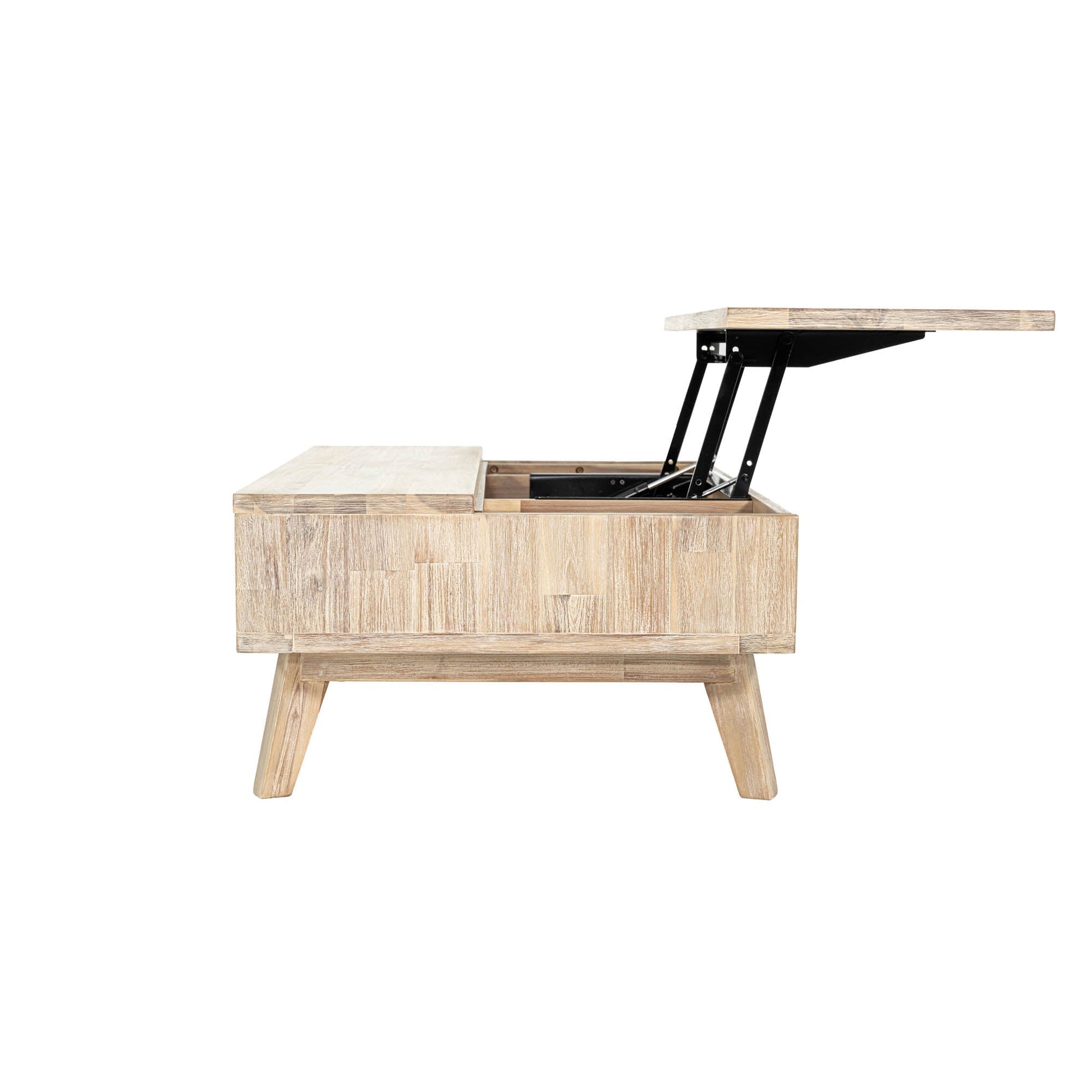 Gia Coffee Table w/ Lift Top - Light Driftwood