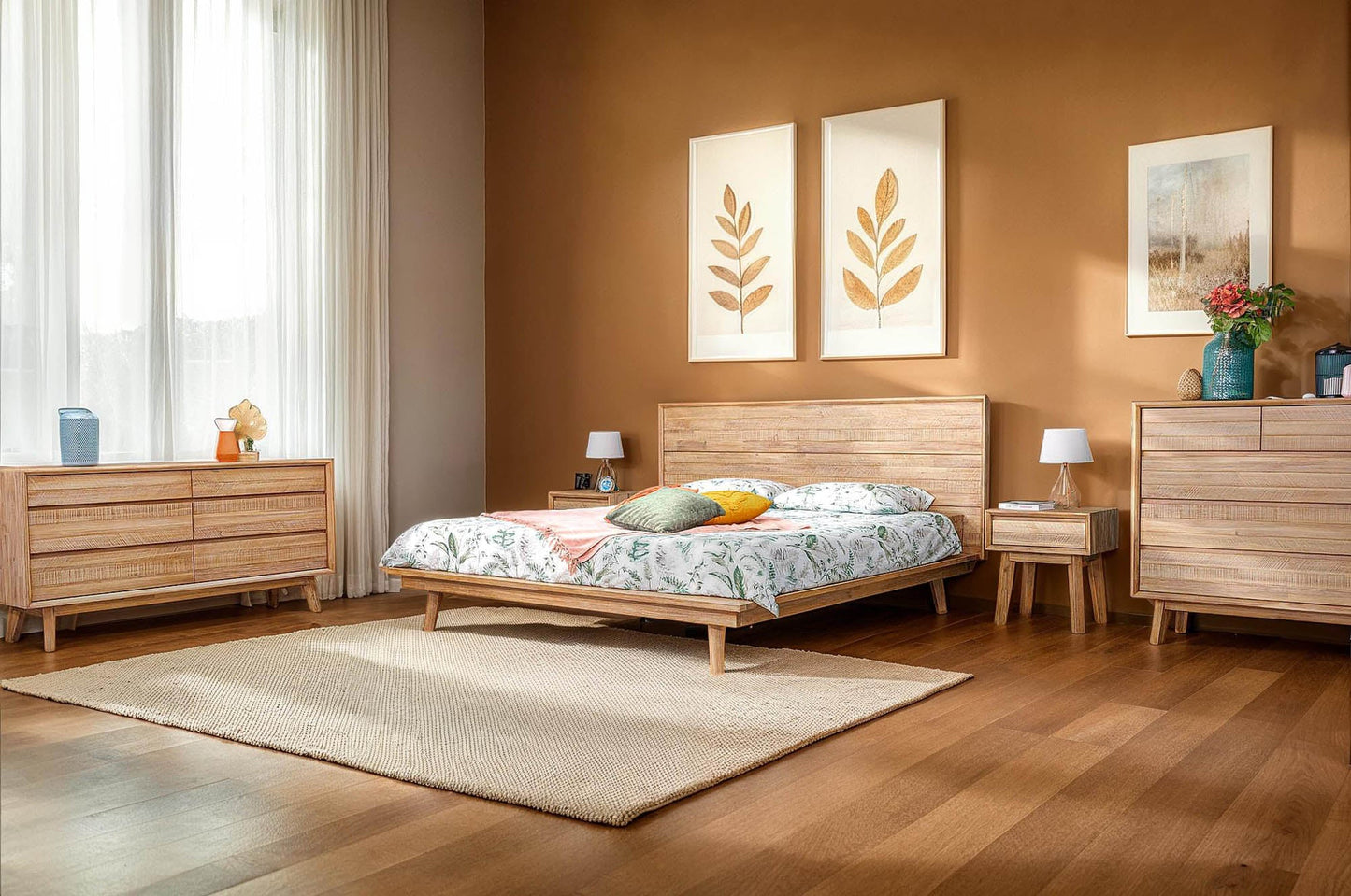 Gia 6 Drawer Dresser - Light Driftwood