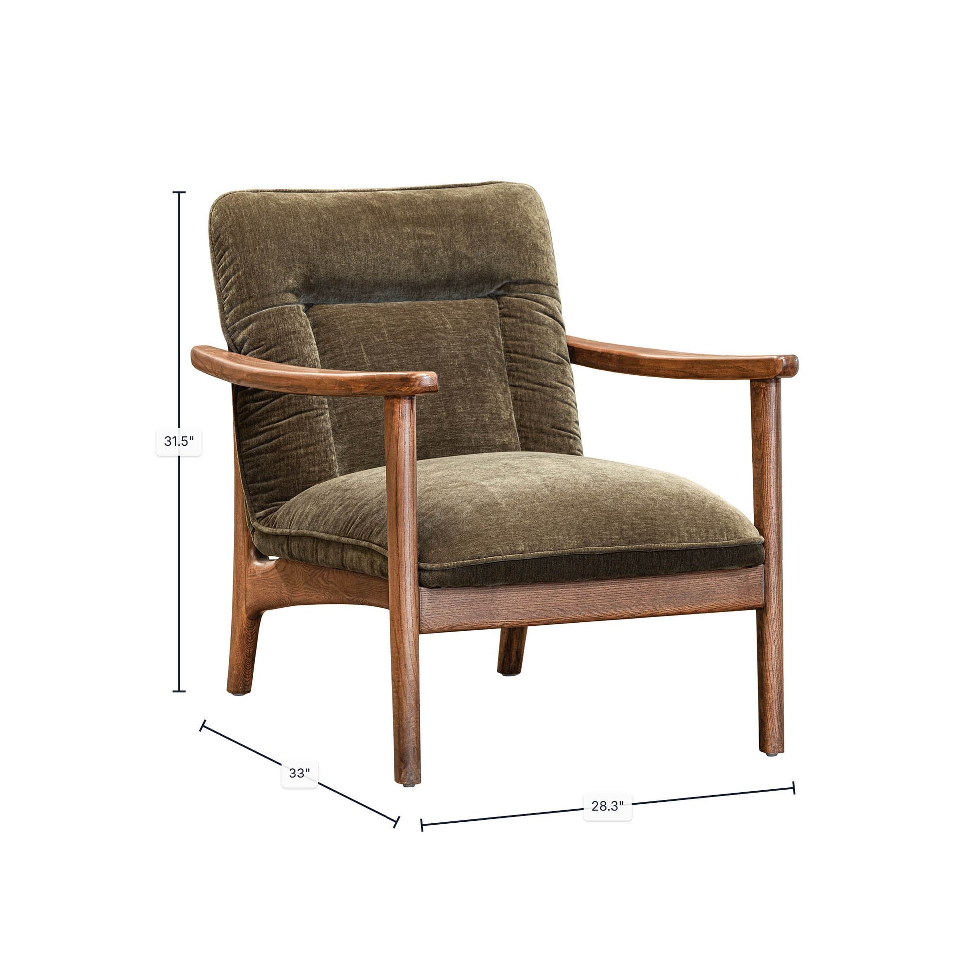 Highland Club Chair - Pine