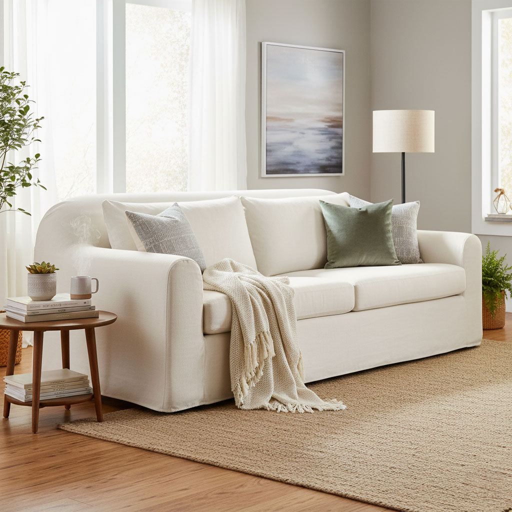 Harper Slipcover Sofa - Linen Ivory
