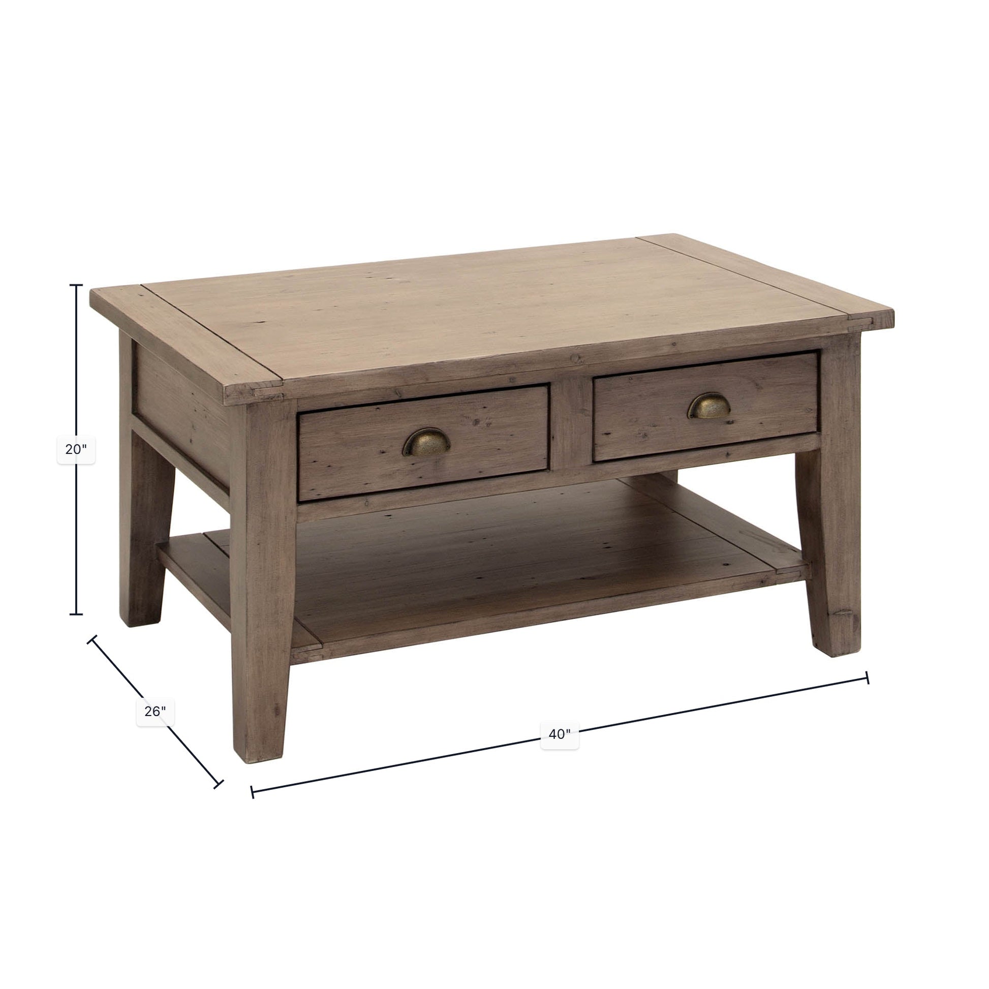 Irish Coast Small Coffee Table - Sundried