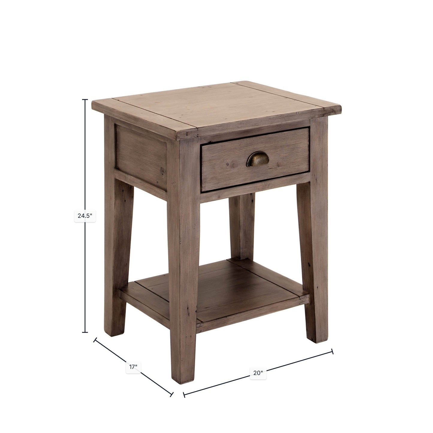 Irish Coast Small Side Table - Sundried