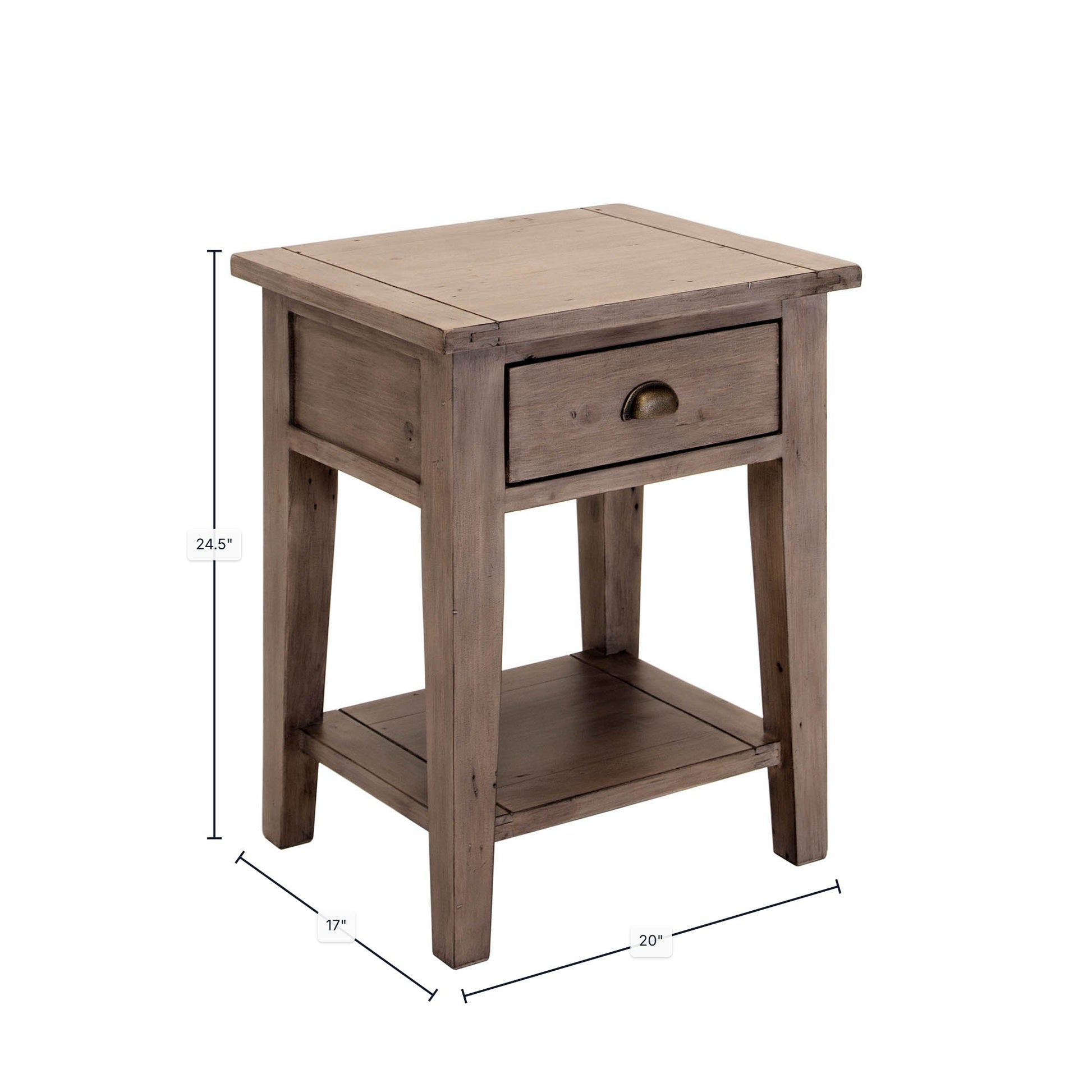 Irish Coast Small Side Table - Sundried