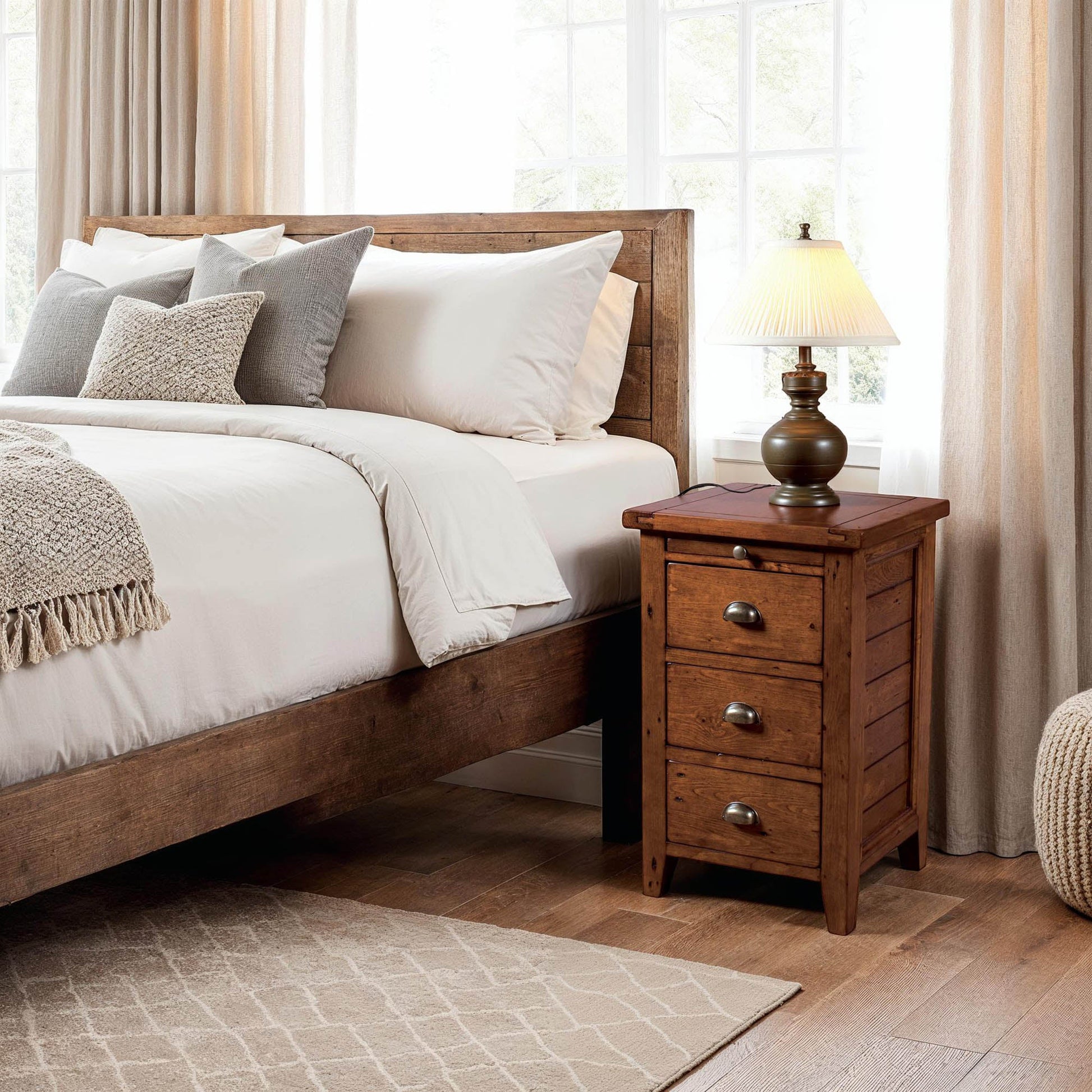 Irish Coast 3 Drw Nightstand - African Dusk