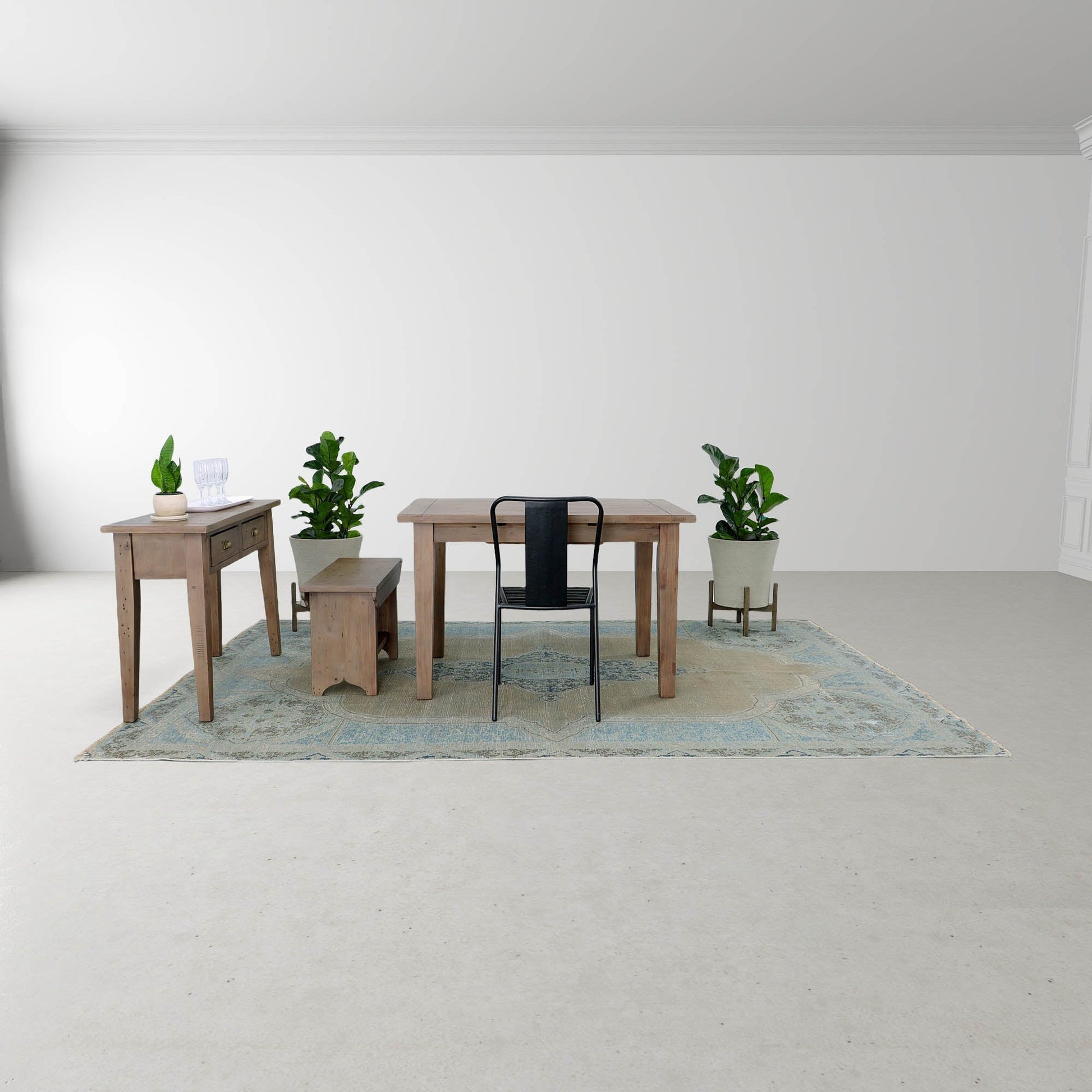 Irish Coast Small Extension Dining Table (47"/62") - Sundried