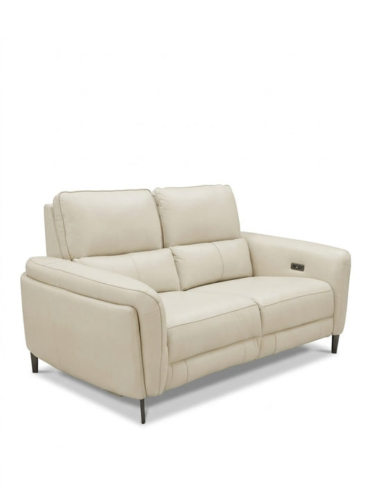Vellora Genuine Leather Power Reclining Loveseat