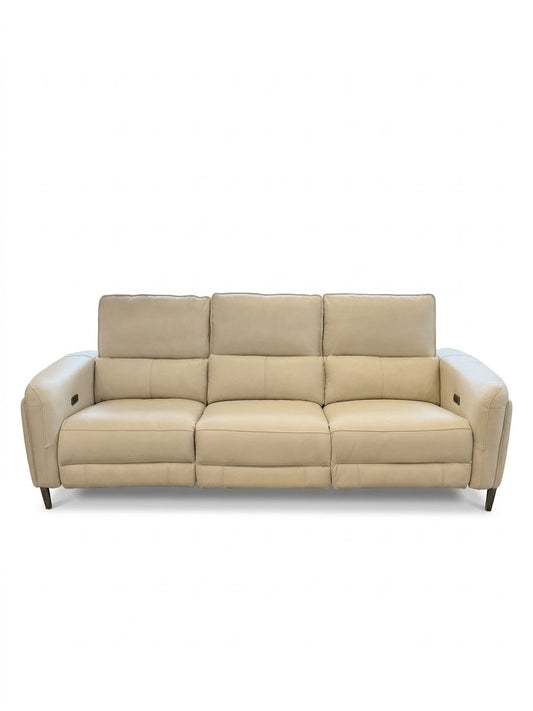 Vellora Genuine Leather 3-Seater Power Reclining Sofa