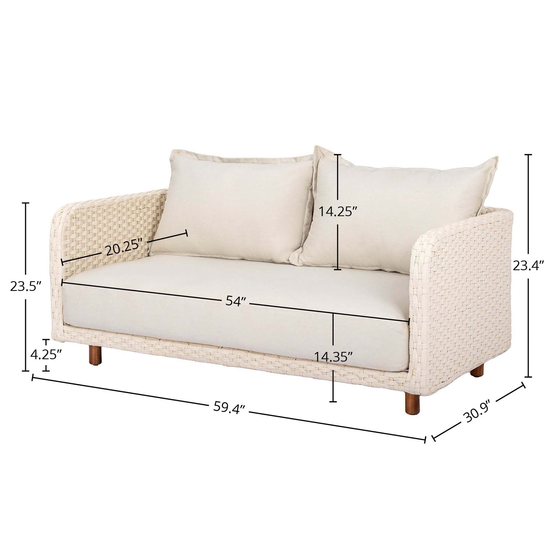 Ivory Coast Outdoor - Loveseat